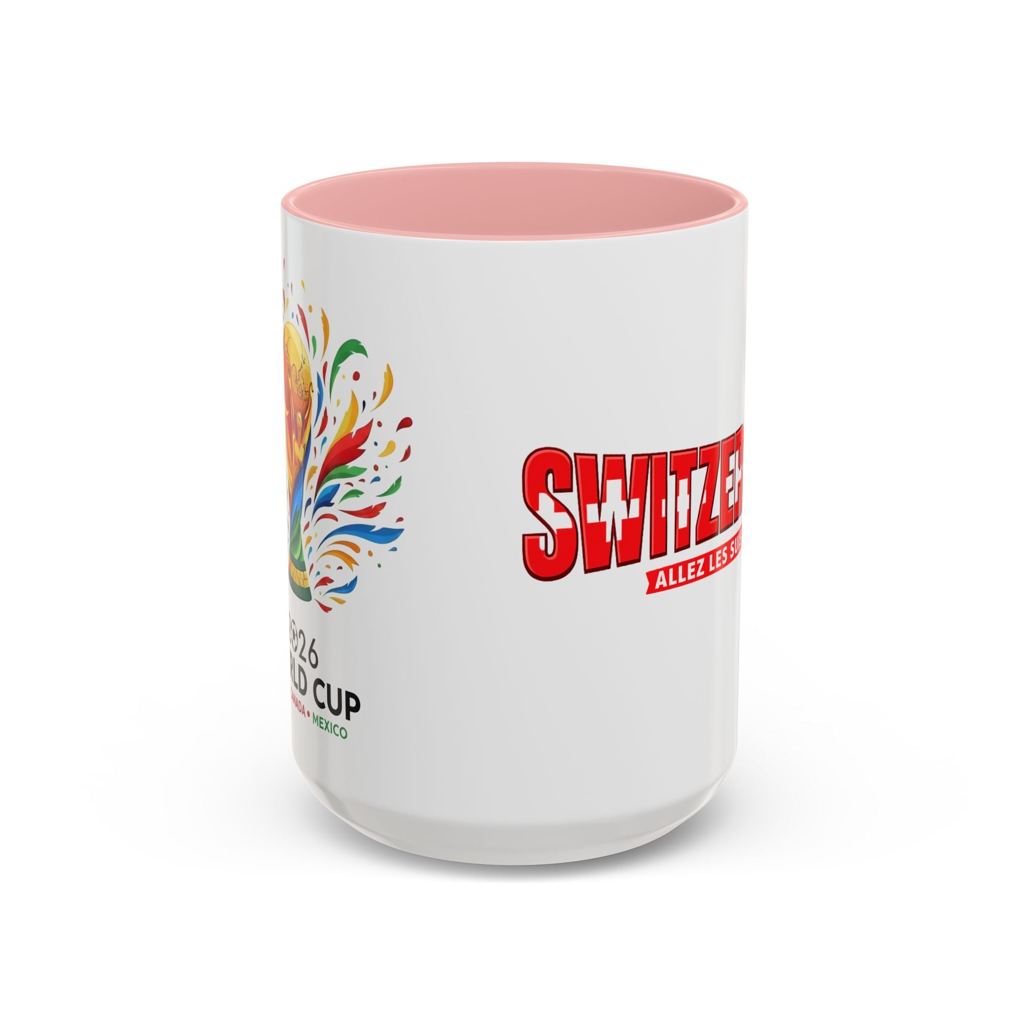 Switzerland Soccer Typography Mug | Accent Coffee Mug 11oz 15oz, Soccer World Cup 2026, Gift for Dad