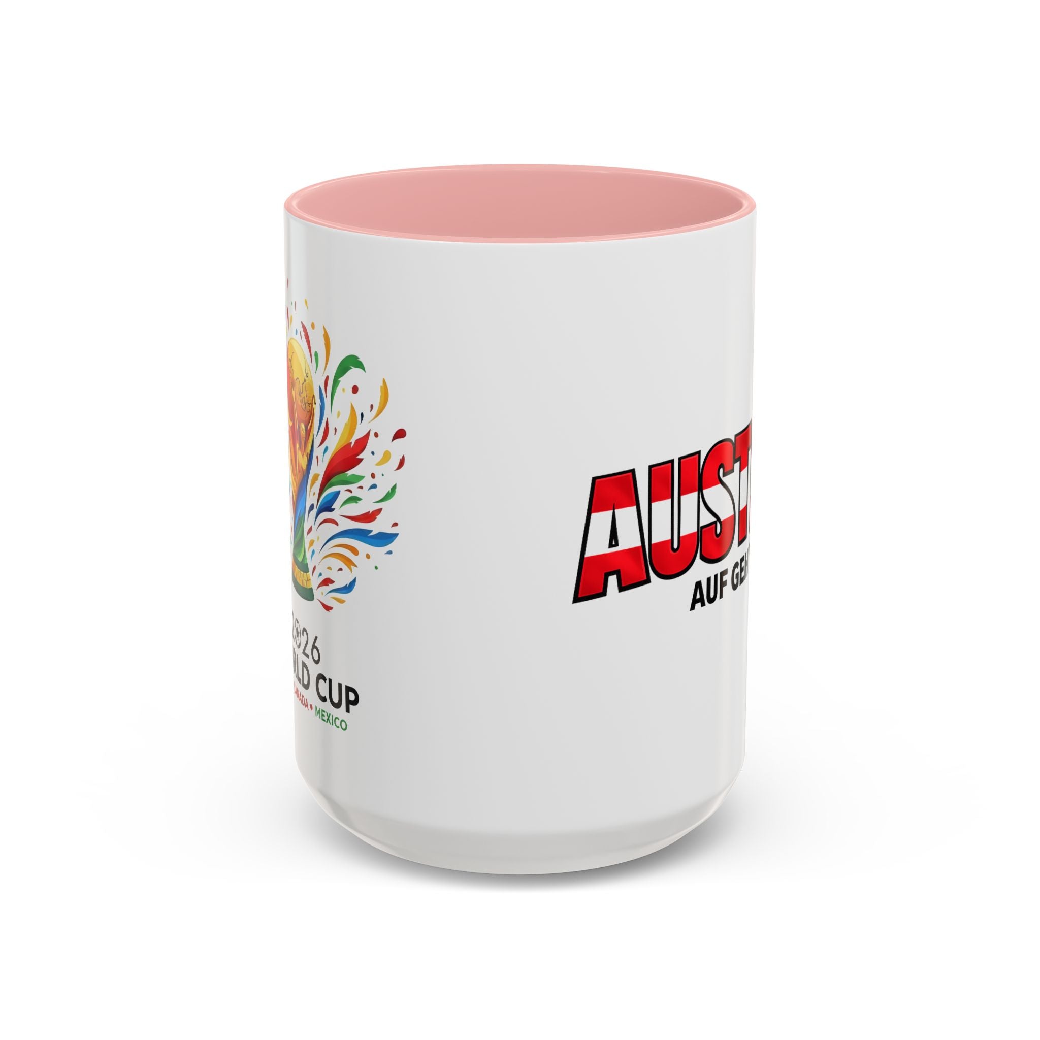 Austria Flag Text mug | Accent Coffee Mug (11/15oz)