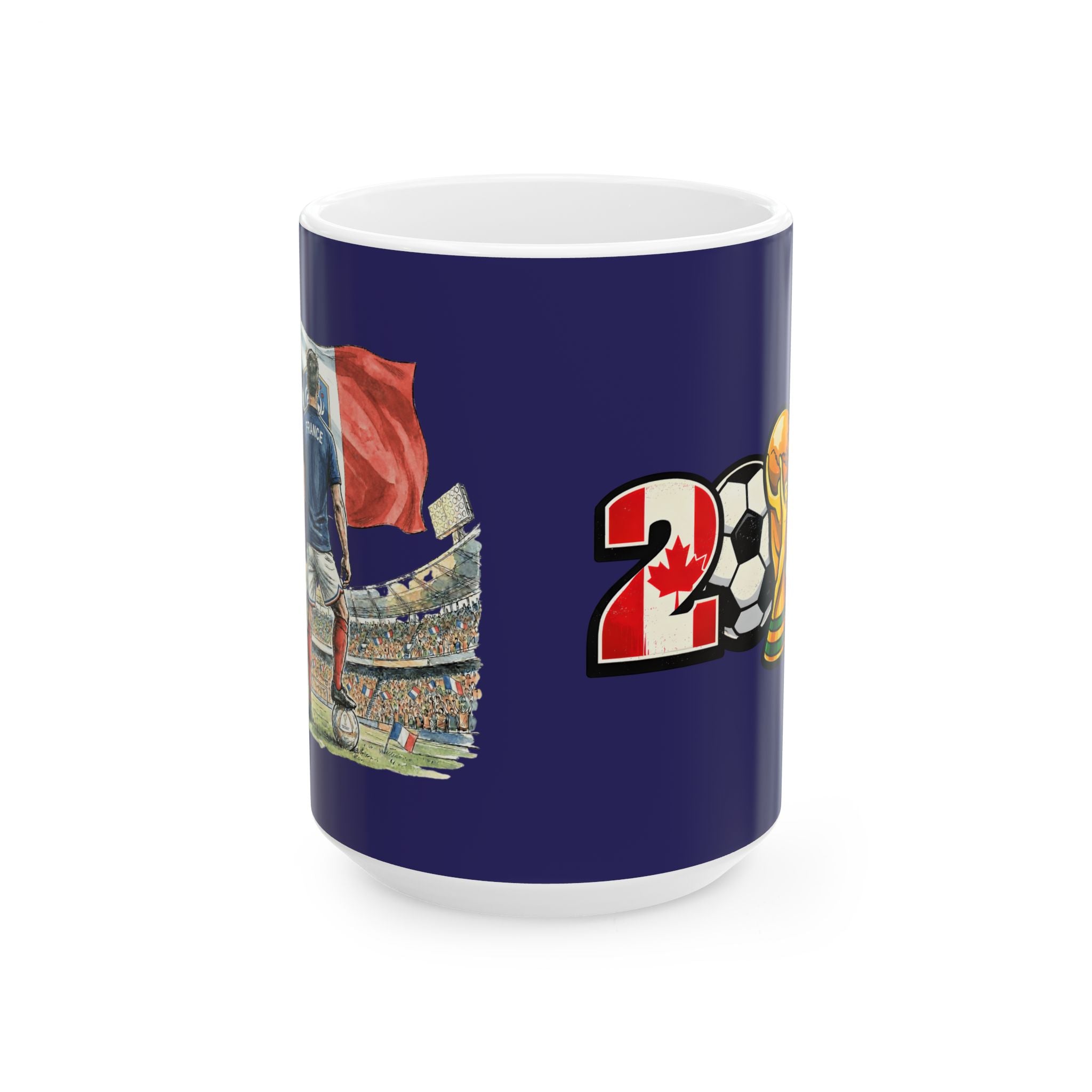 France World Cup 2026 Soccer Fans Mug, France Flag, Ceramic Mug, Gift For Dad