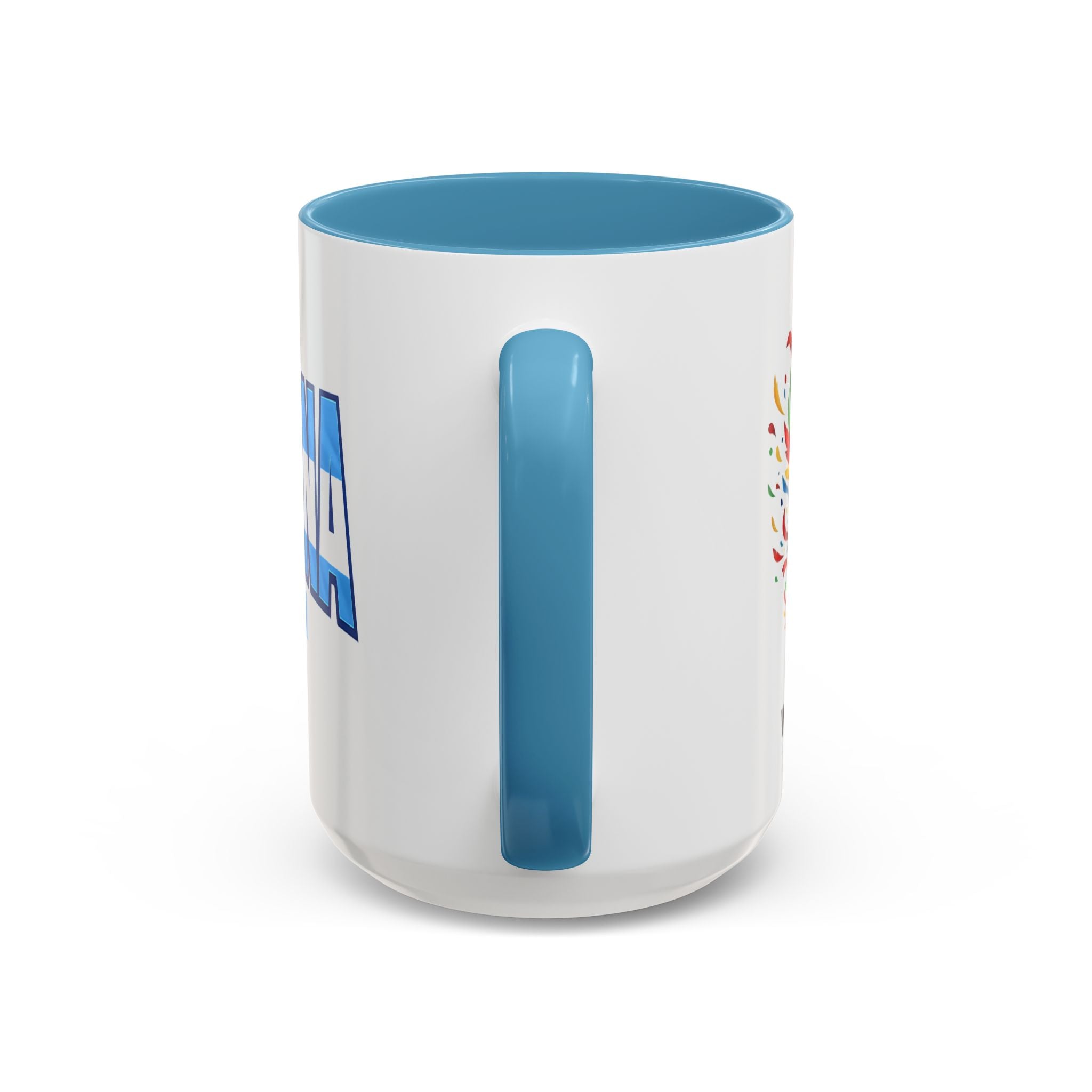 Argentina Vamos Argentina Mug | Accent Coffee Mug, Flag Text Design