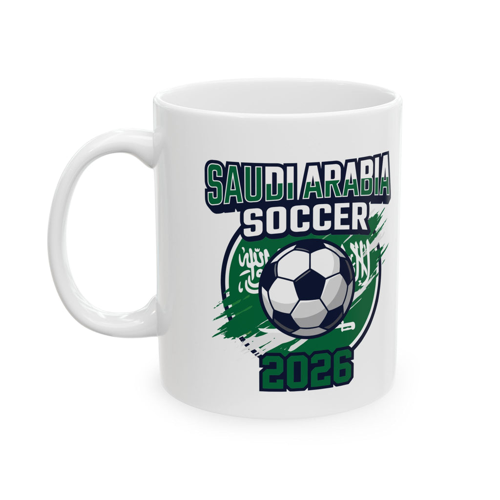 Saudi Arabia Soccer Mug, World Cup 2026 Coffee Mugs, Saudi Arabia Flag, Gift For Dad