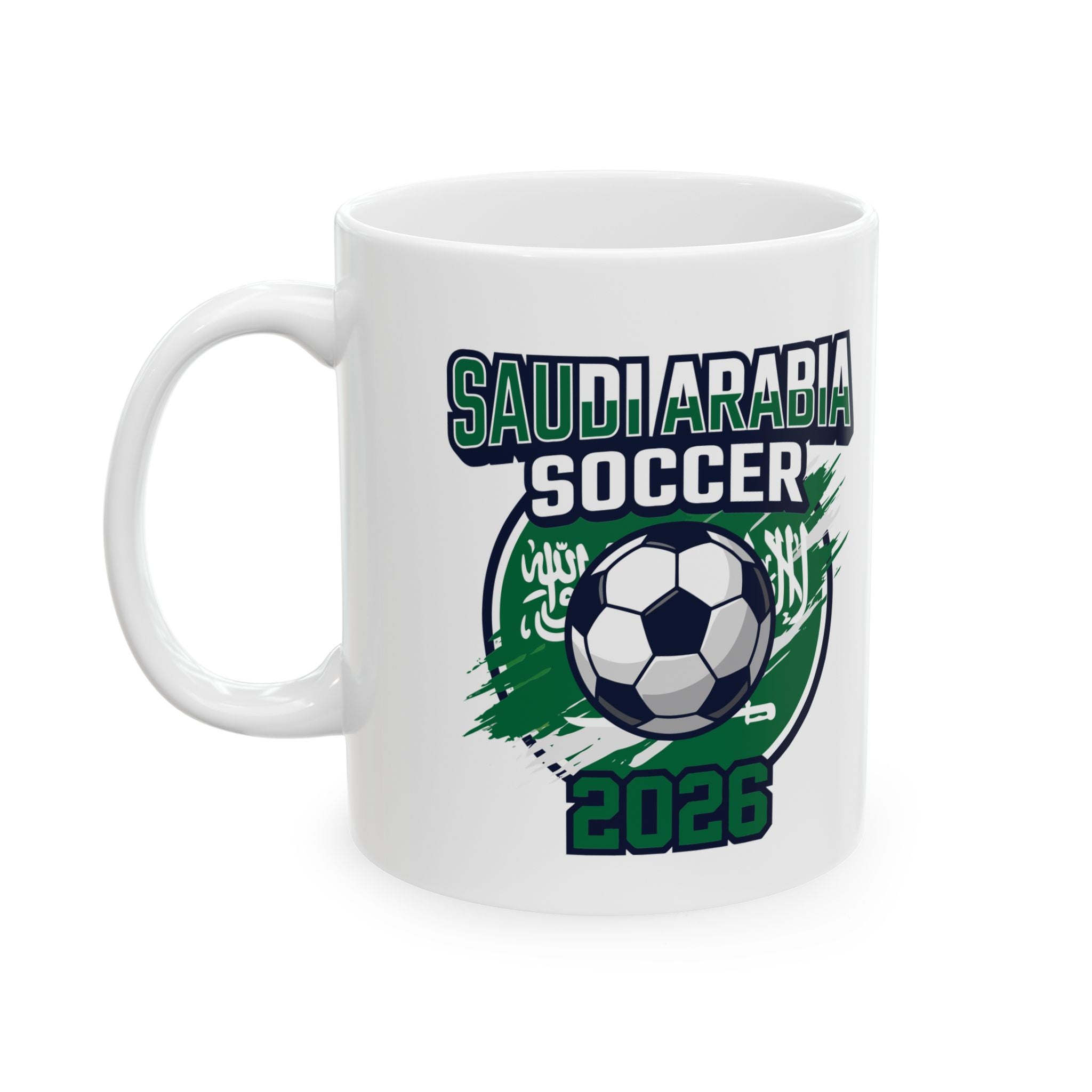 Saudi Arabia Soccer Mug, World Cup 2026 Coffee Mugs, Saudi Arabia Flag, Gift For Dad