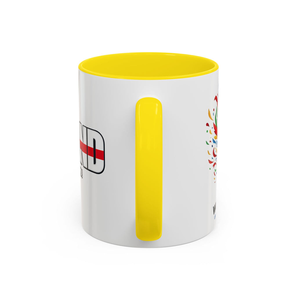 England Flag Typography Accent Coffee Mug | Come On England, World Cup 2026, Gift for Dad