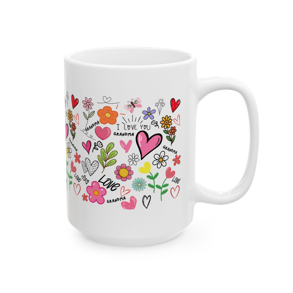Mother's Day coffee mug, gift for mom, floral happy mothers day cup