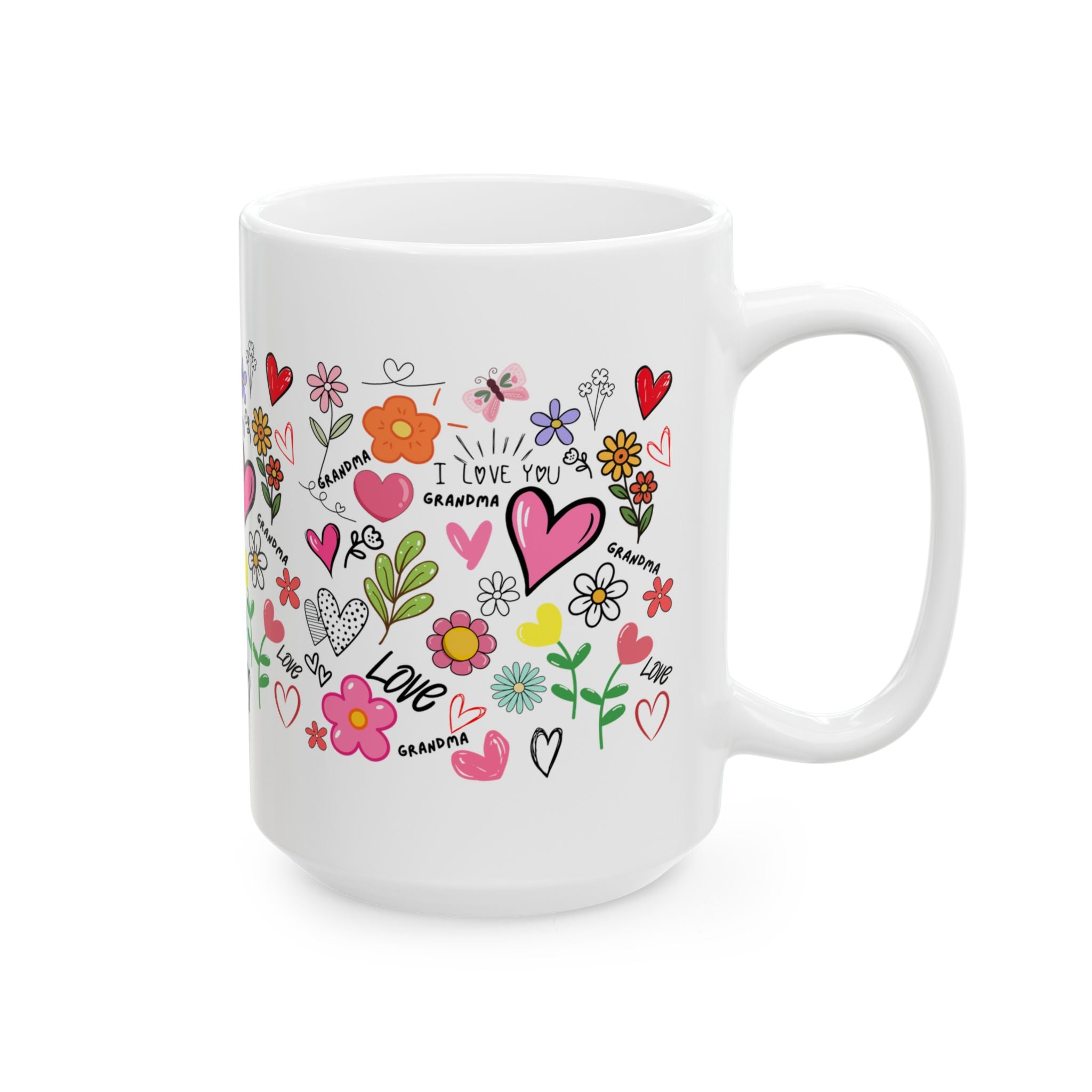 Mother's Day coffee mug, gift for mom, floral happy mothers day cup