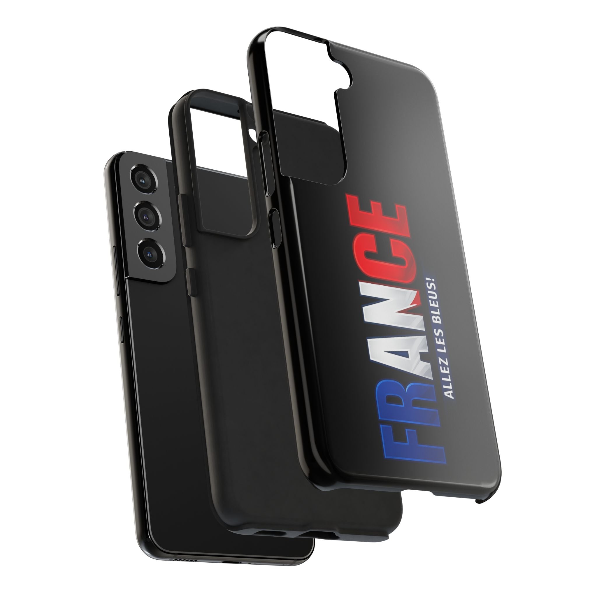France tricolor vertical text Phone Case | Allez Les Bleus!, Cuctom Protective, Glossy Tough Cases, World Cup 2026