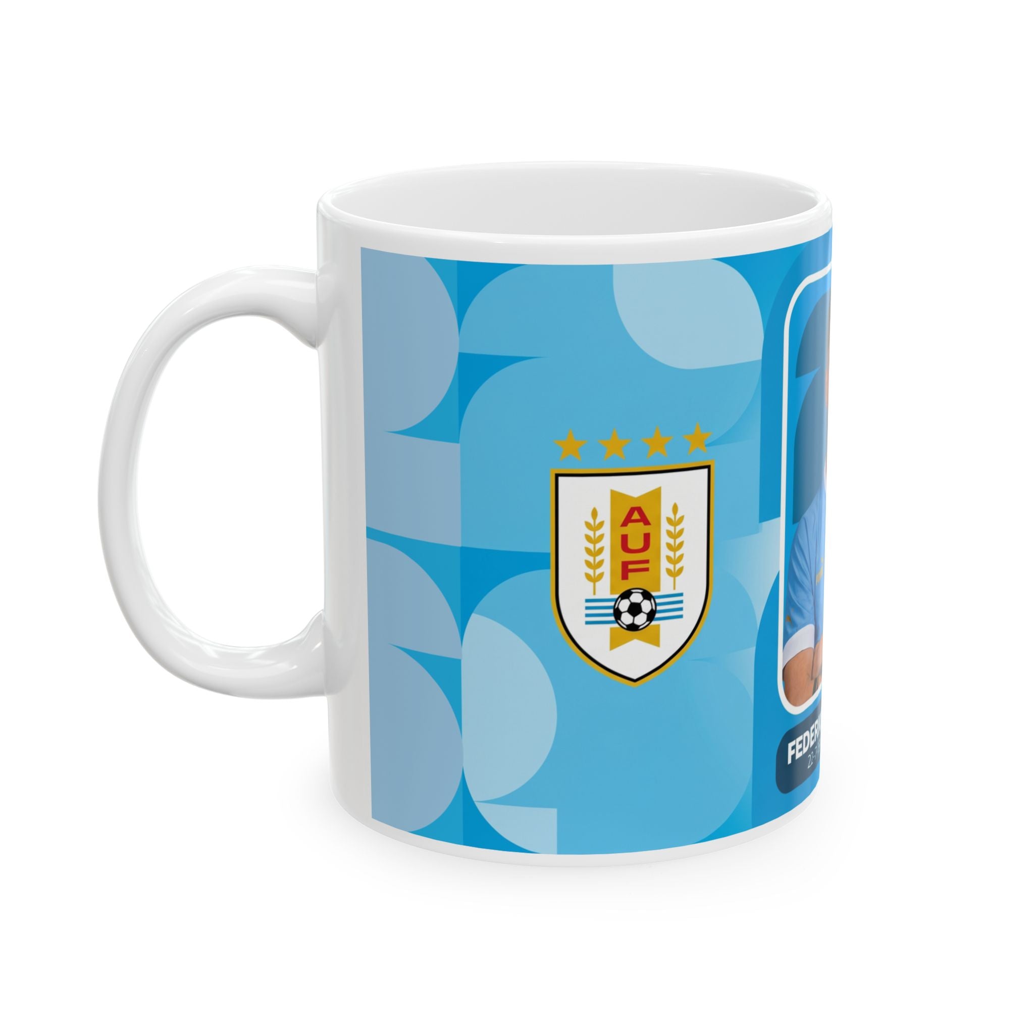 Federico Valverde Uruguay Football Player Ceramic Mug – Soccer Fan Collectible (11oz/15oz), World Cup 2026 Mugs