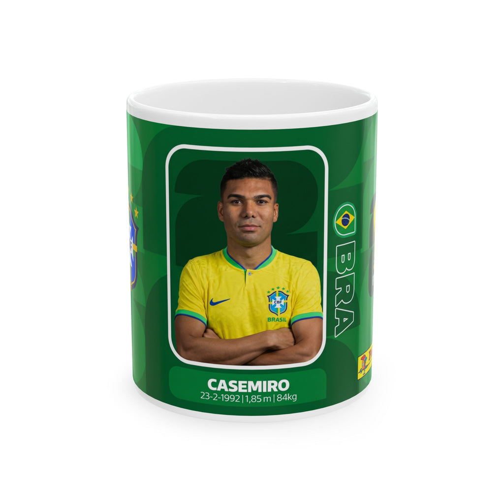 Brazil Casemiro Ceramic Coffee Cup (11oz/15oz), World Cup 2026 Mugs