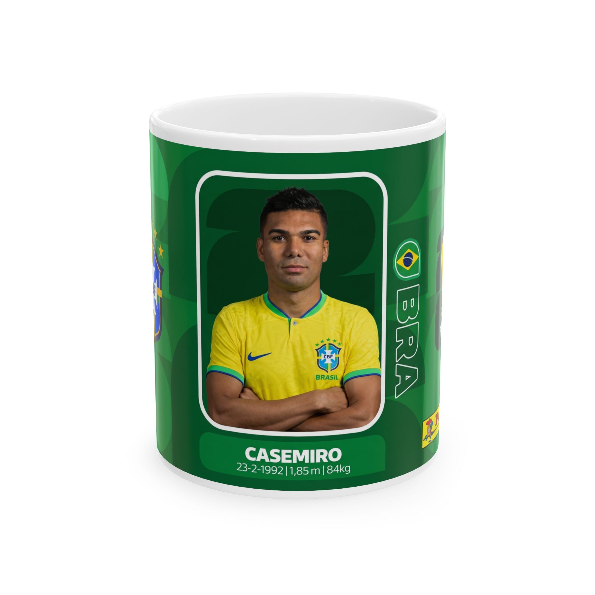 Brazil Casemiro Ceramic Coffee Cup (11oz/15oz), World Cup 2026 Mugs