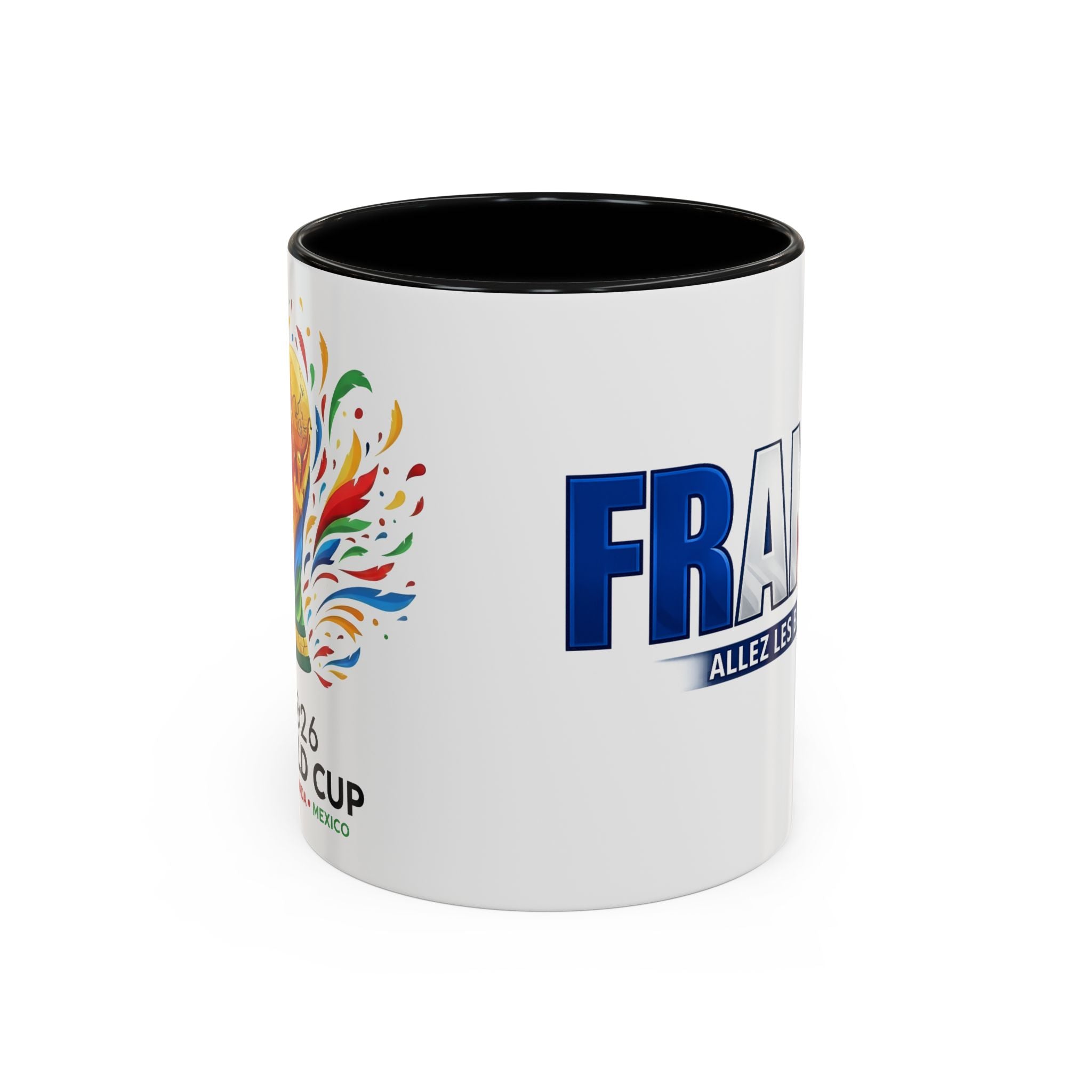 France Tricolor Logo Coffee Mug | Accent Coffee Mug 11oz 15oz, Worl Cup 2026, Gift for mom and dad