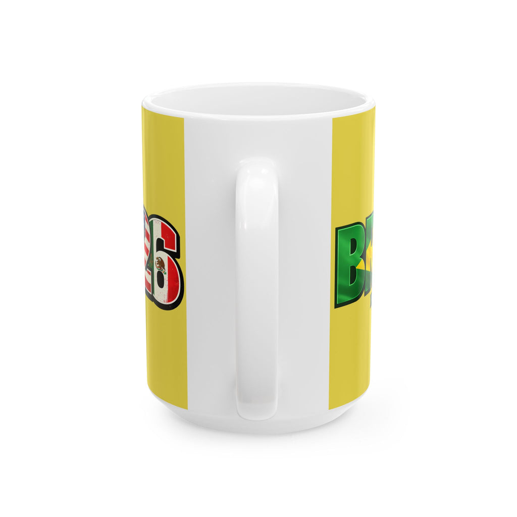 Brazil World Cup 2026 Mug | Fan Coffee Cup, Brazil Flag, Gift For Dad