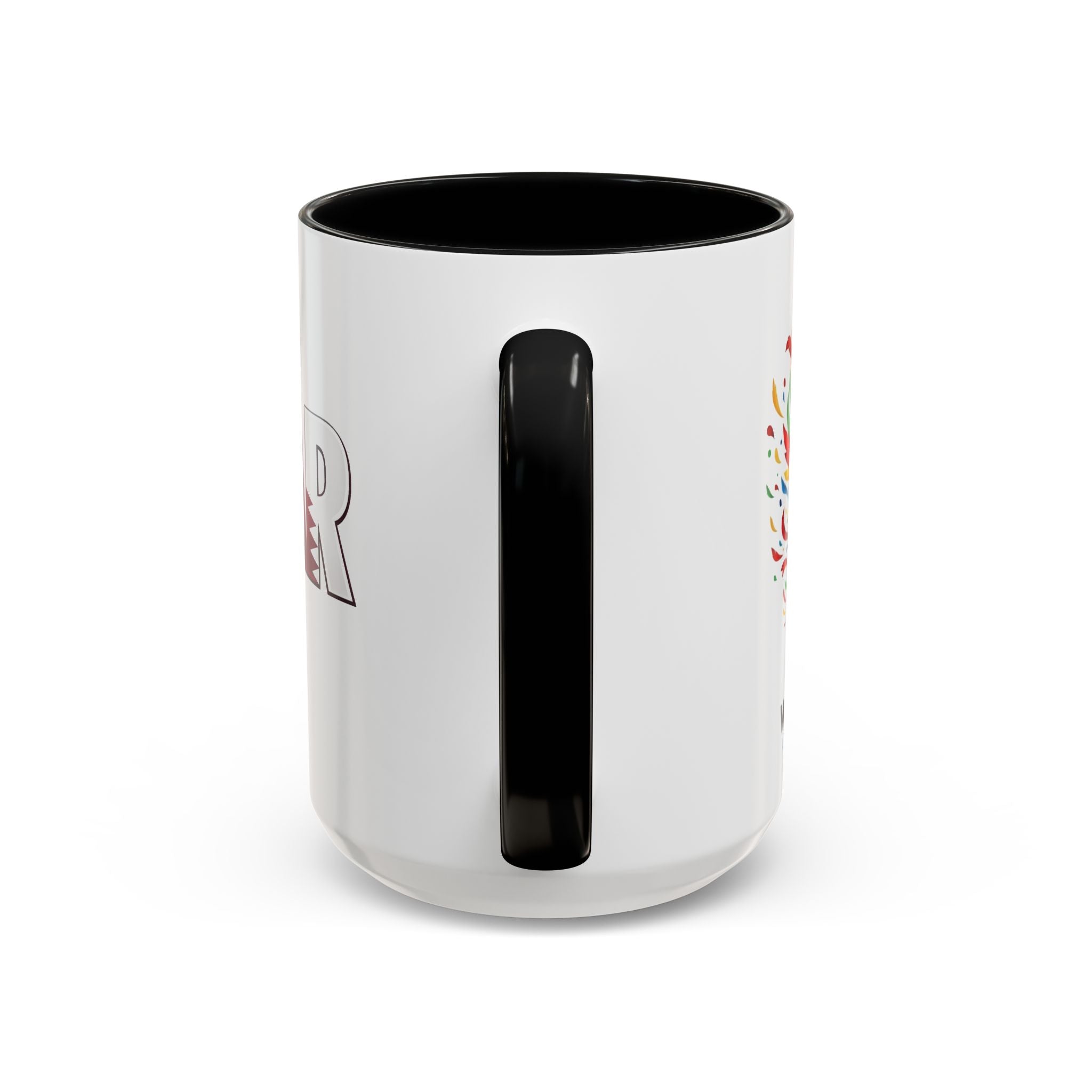 QATAR Yalla Qatar! Accent Coffee Mug | 11oz 15oz, Soccer World Cup 2026, Gifts for Dad