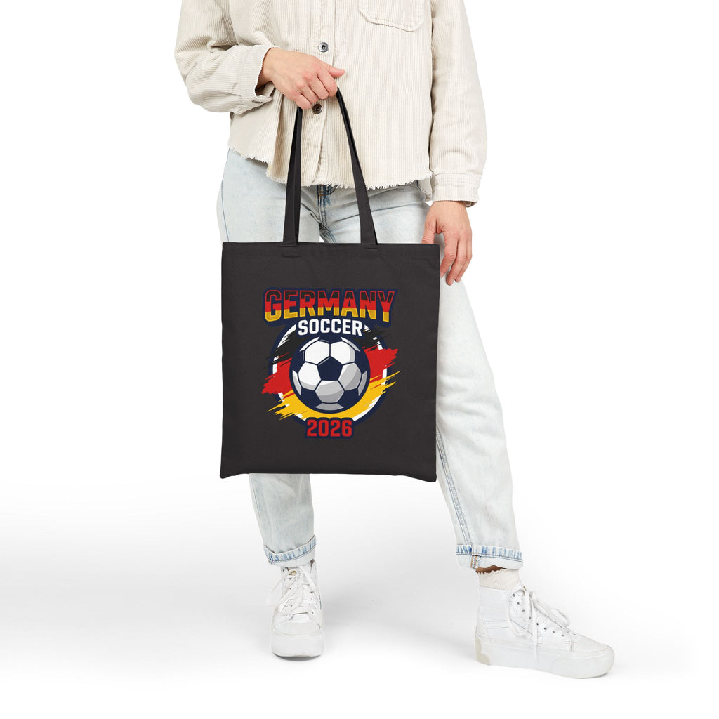 Germany Soccer 2026 Tote Bag, World Cup Flag Soccer Ball Design, Mother's Day Gift