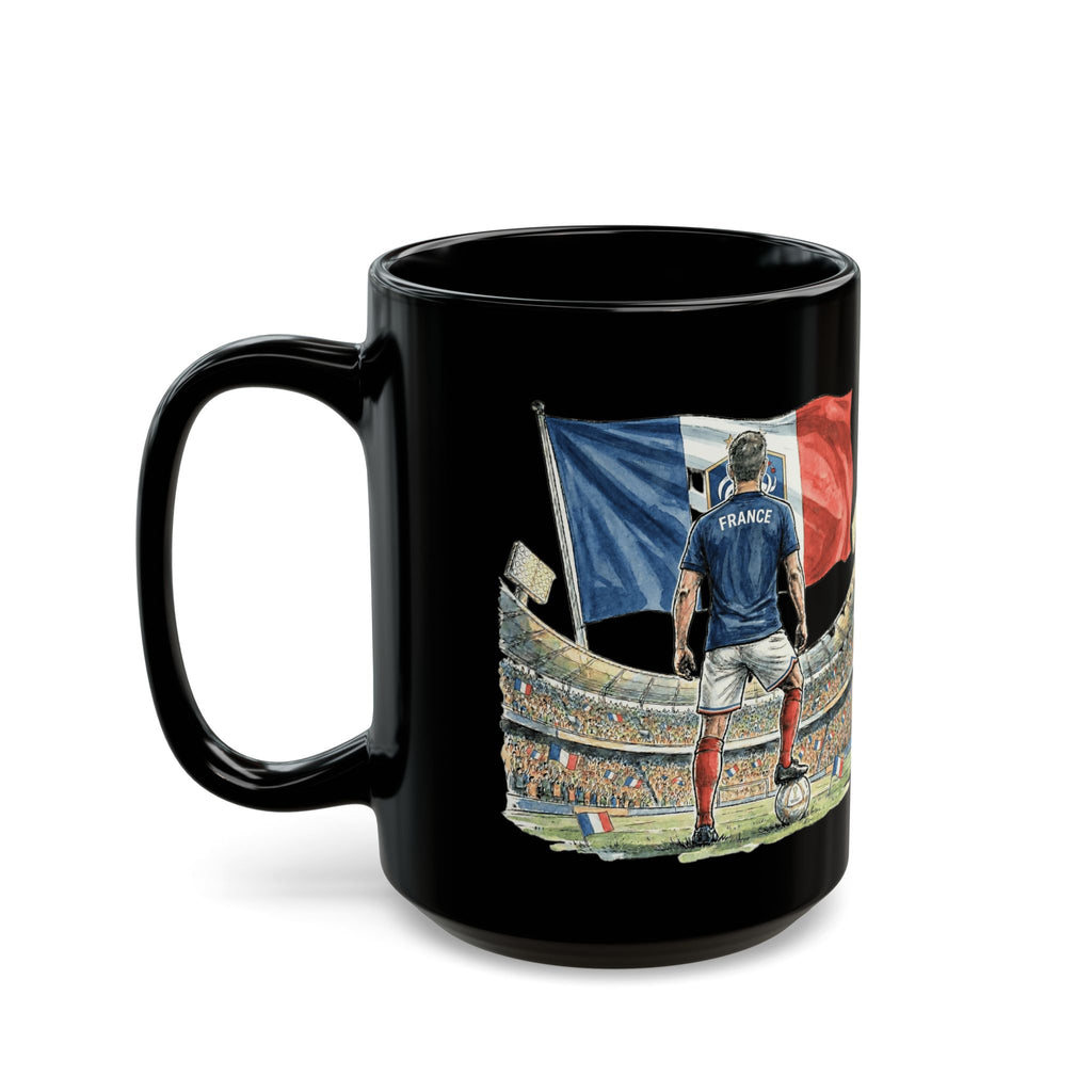 France Soccer World Cup 2026 Mug | Black Ceramic Coffee Cup, Gift For Dad