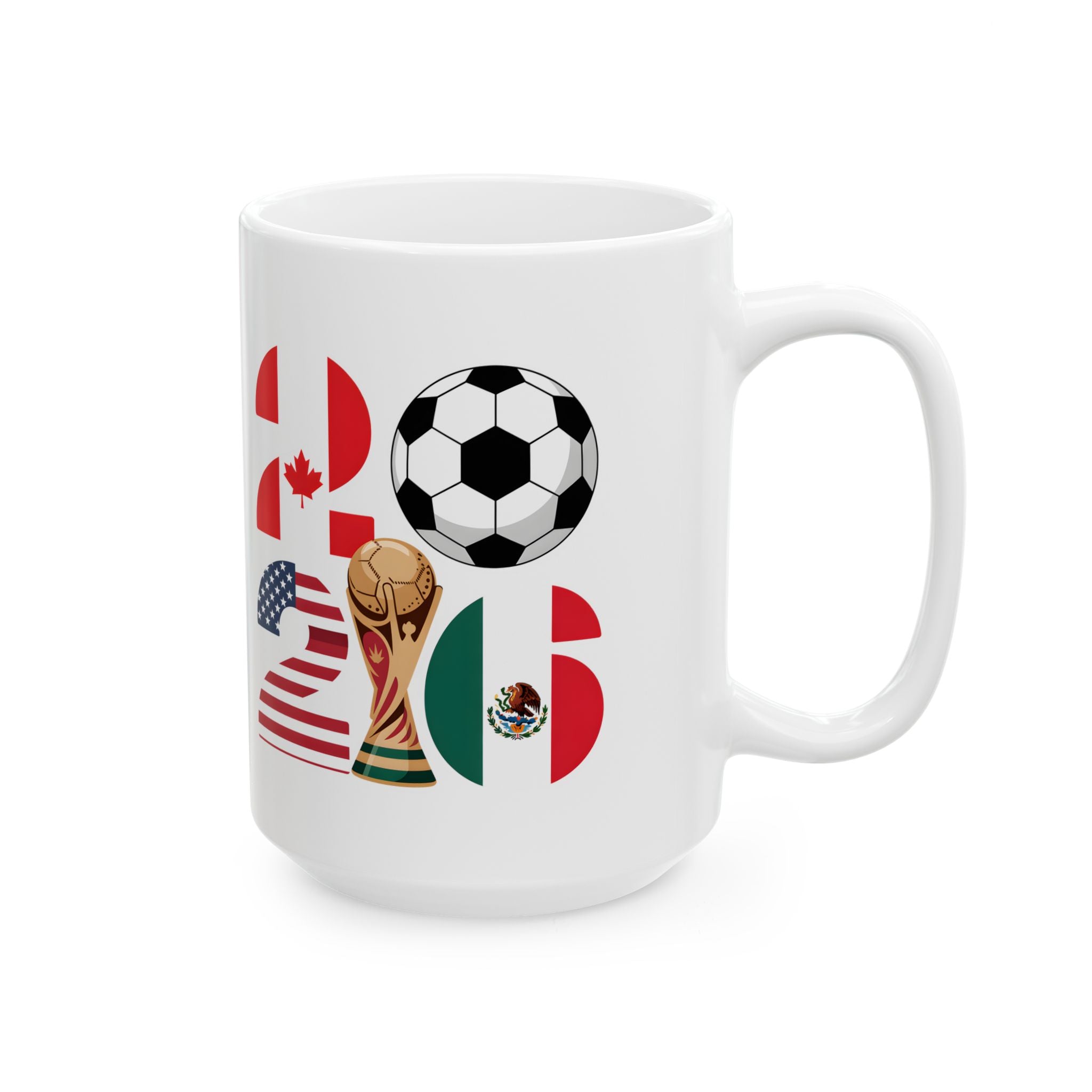 Germany Soccer Crest Mug | International Flags Football Coffee Cup, World Cup 2026 Mugs