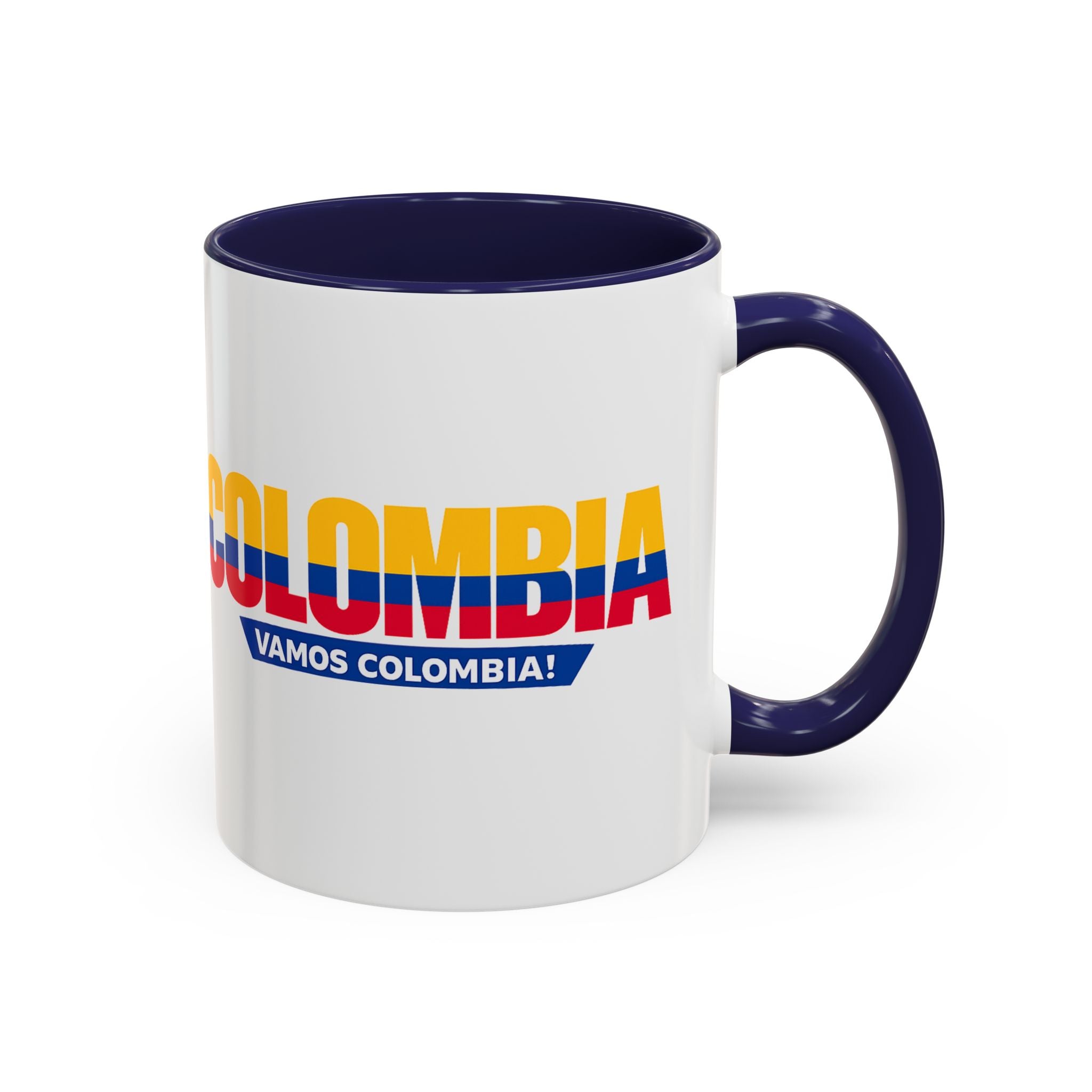 Colombia Vamos Colombia! Accent Coffee Mug | 11oz 15oz ceramic World Cup 2026, Soccer Gift