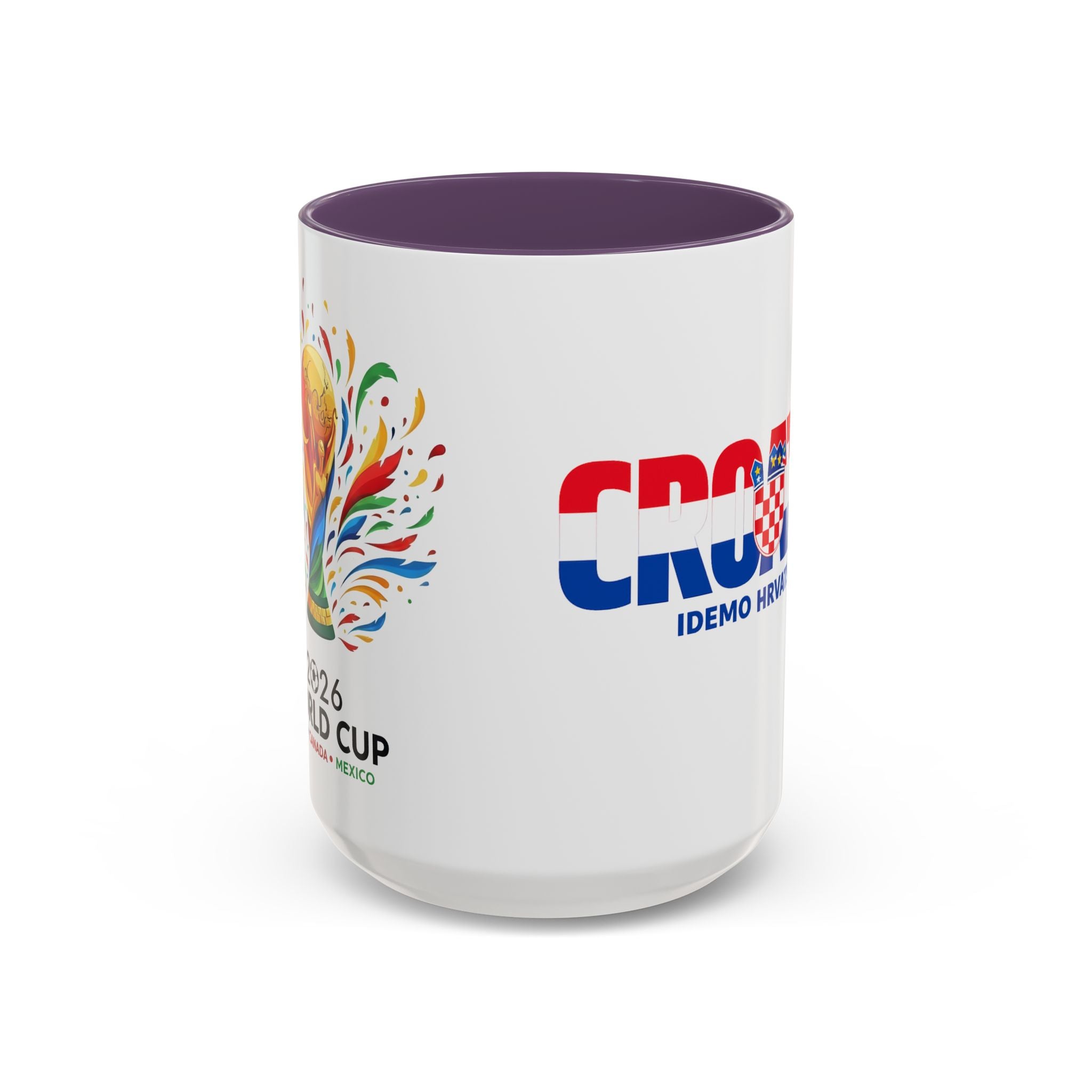 Croatia Flag Logo Accent Coffee Mug | Croatian Pride 11oz 15oz, World Cup 2026, Gifts for Dad