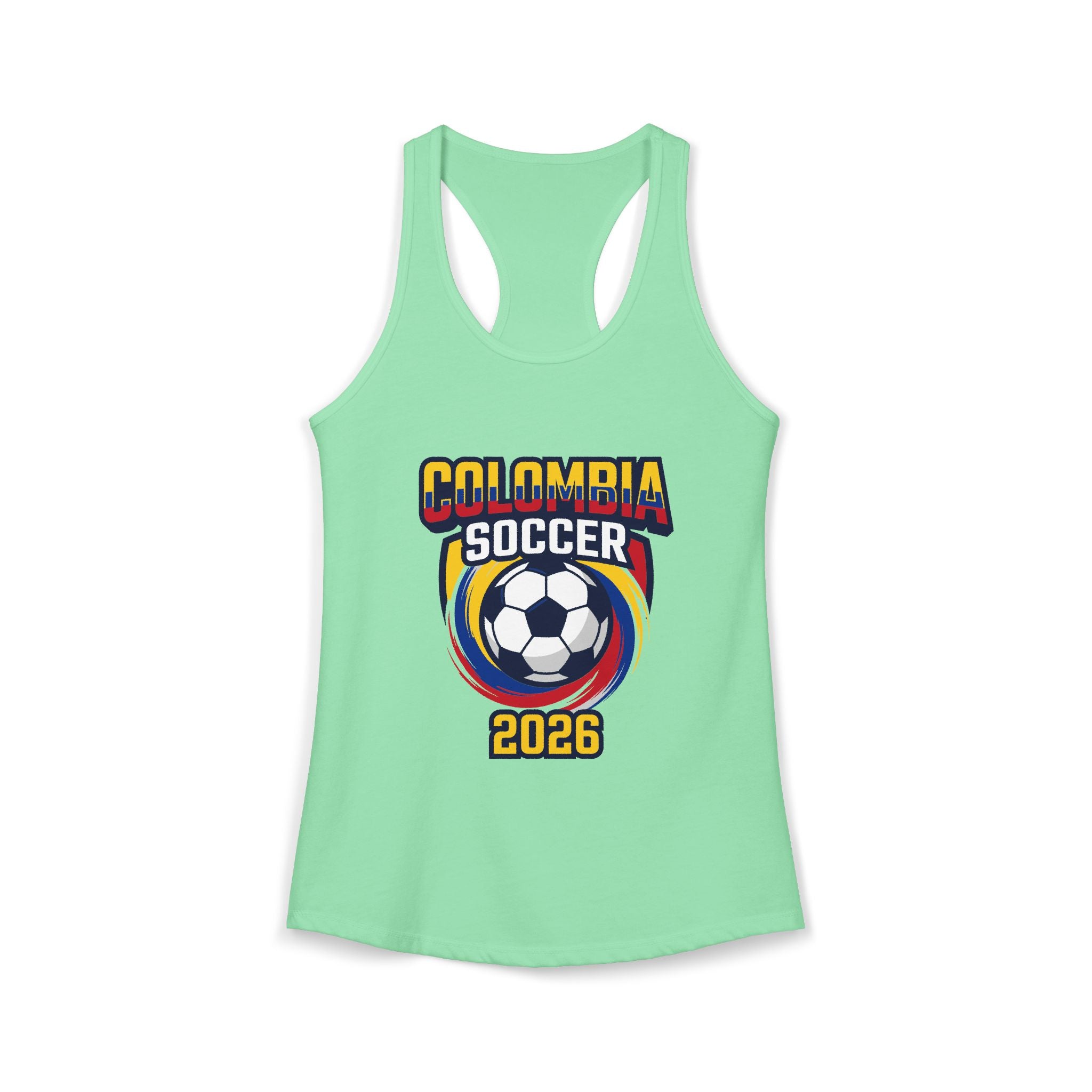 Colombia World Cup 2026 Racerback Tank | Colombia Soccer Tank Top, Mother's Day Sale