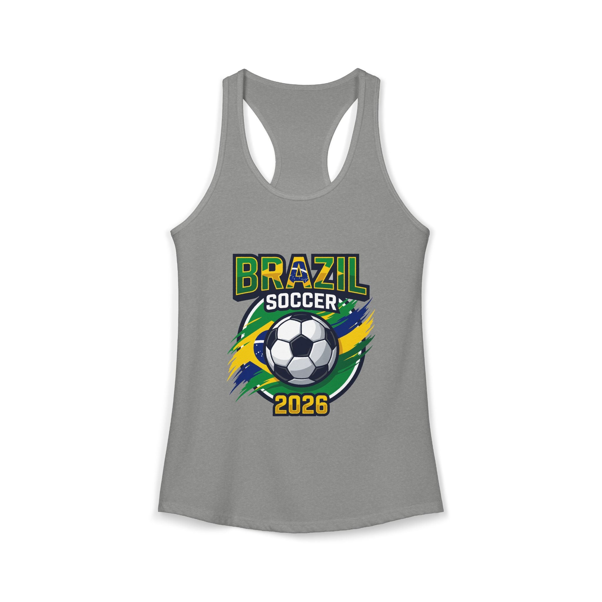 Brazil Women's Ideal Racerback Tank, Mother's Day Sale, World Cup 2026 Tank Top, Gift For Mom