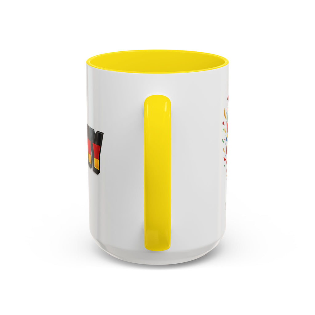 Germany flag text Mug | Accent Coffee Mug 11oz or 15oz, World Cup 2026, Gift for Dad