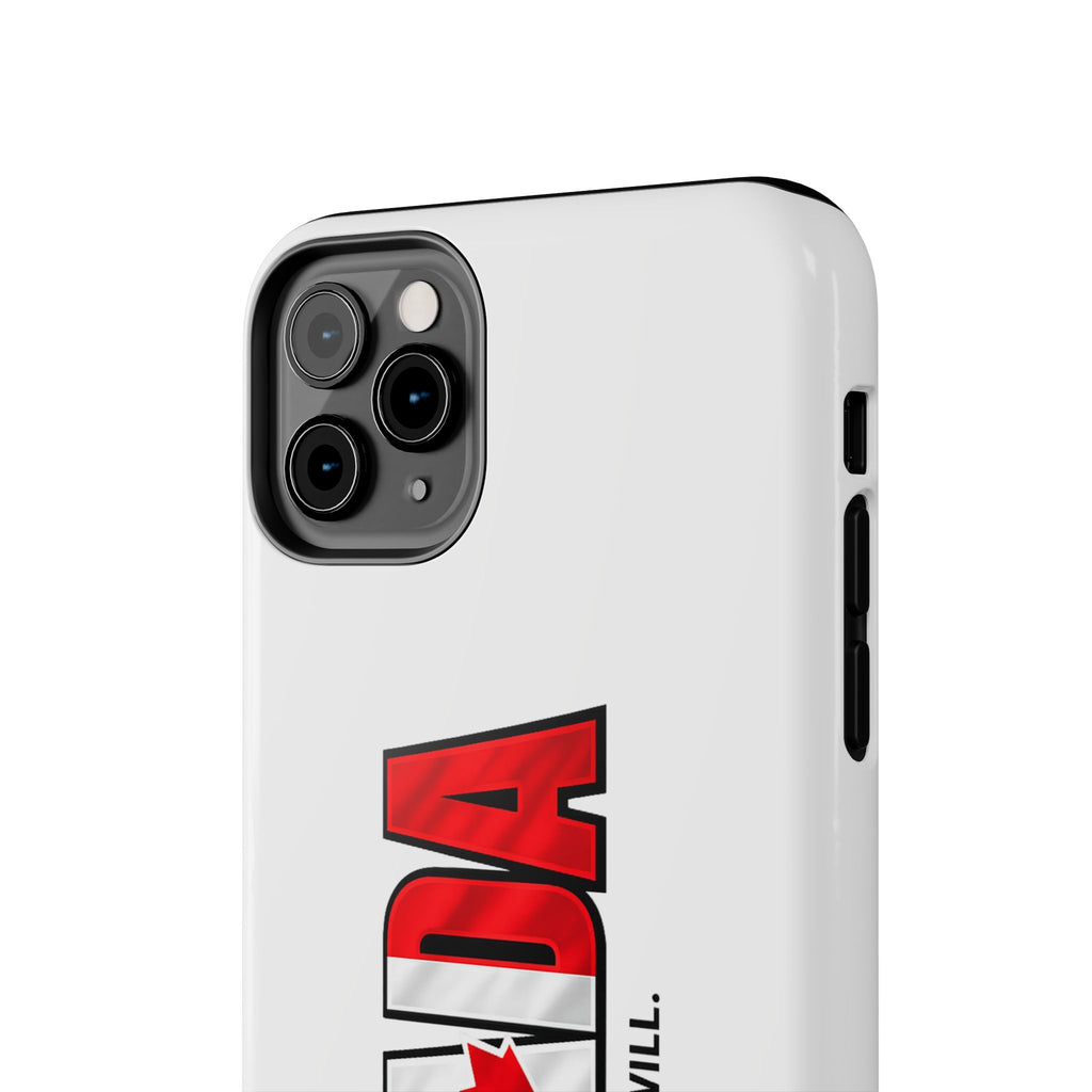 Canada Maple Leaf Phone Case | Canada text with red leaf, we can we will, Protective, Glossy, World Cup 2026