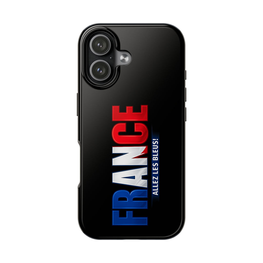 France tricolor vertical text Phone Case | Allez Les Bleus!, Cuctom Protective, Glossy Tough Cases, World Cup 2026