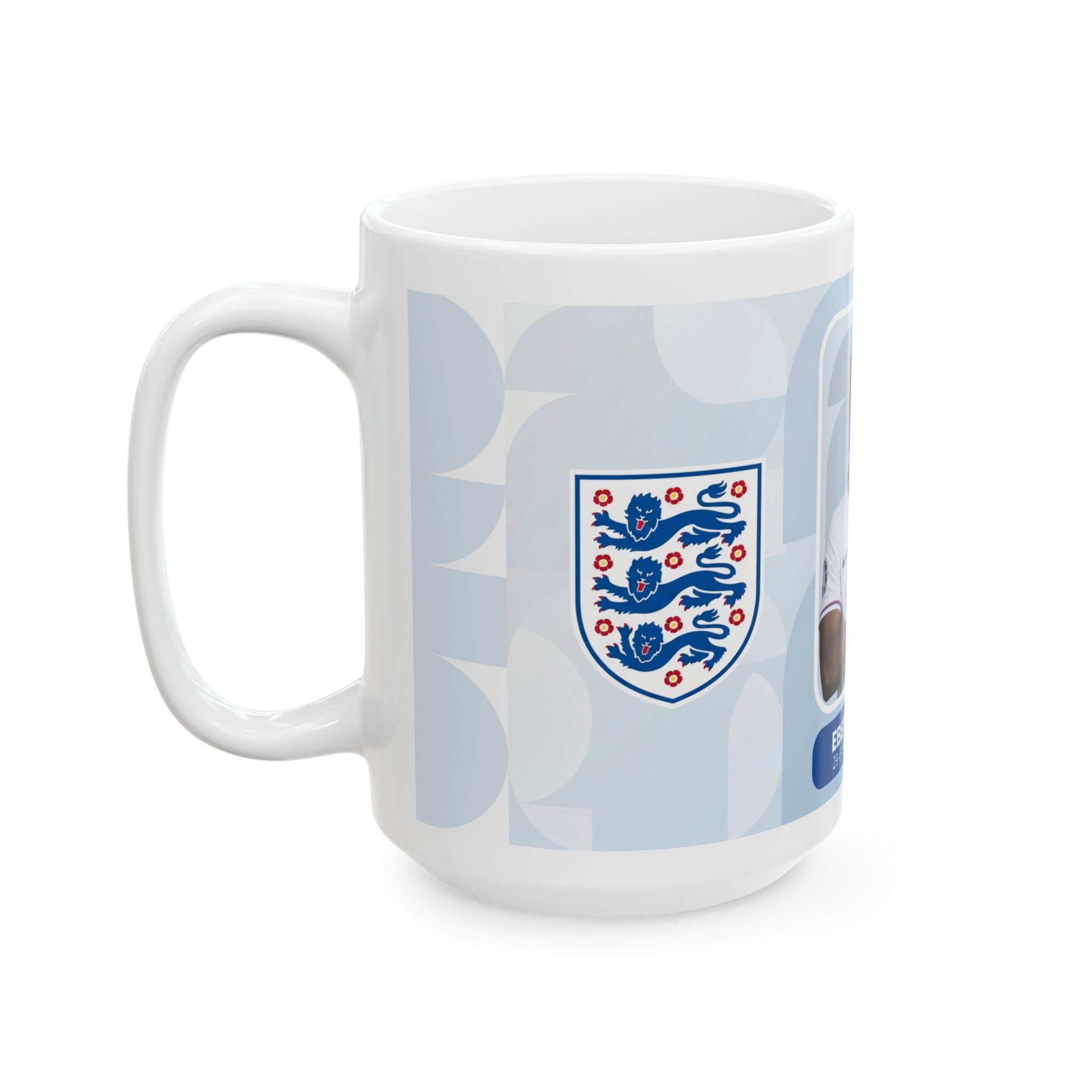 England Football Player Eberechi Eze Ceramic Mug — Soccer Collector Cup (11oz/15oz), World Cup 2026 Mugs
