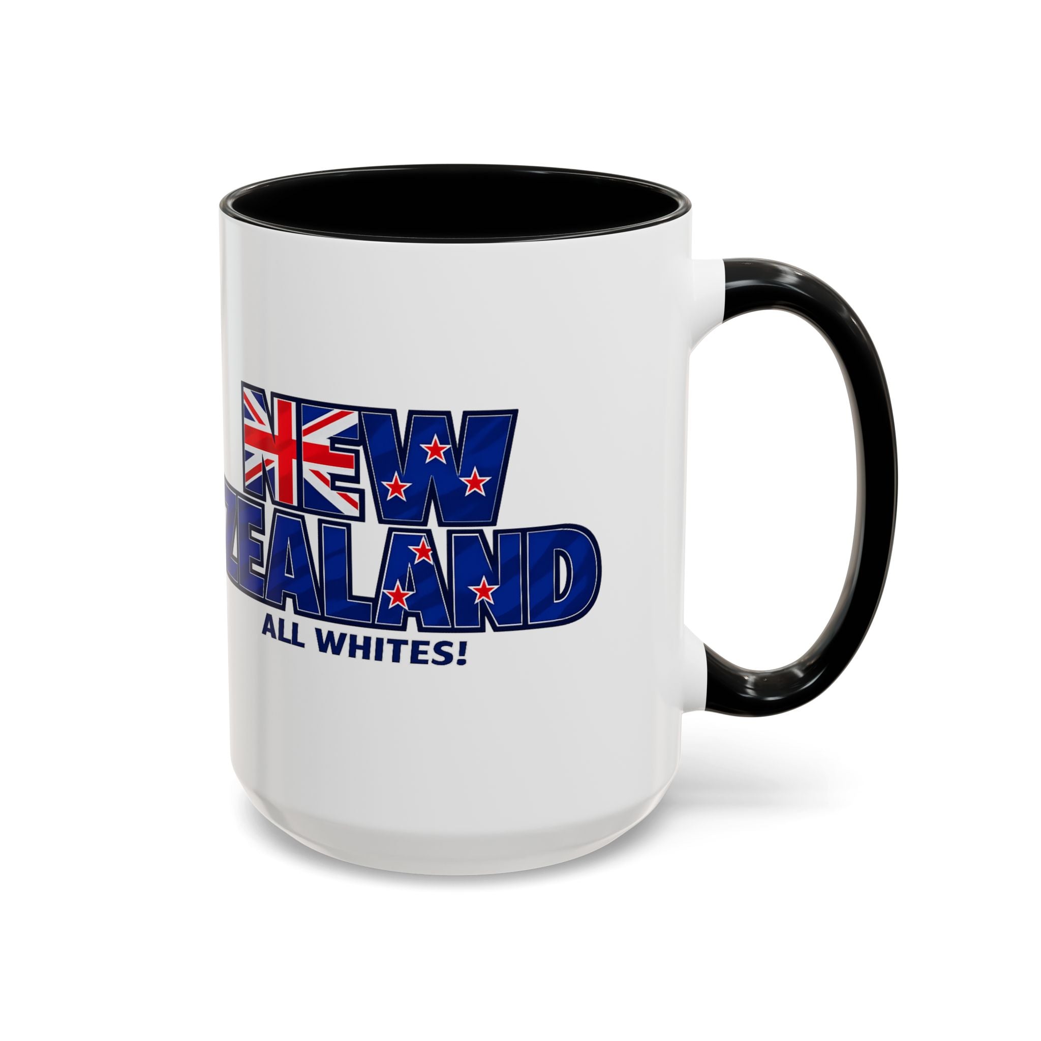 New Zealand All Whites Coffee Mug | Accent 11/15oz, World Cup 2026, Gift for Dad