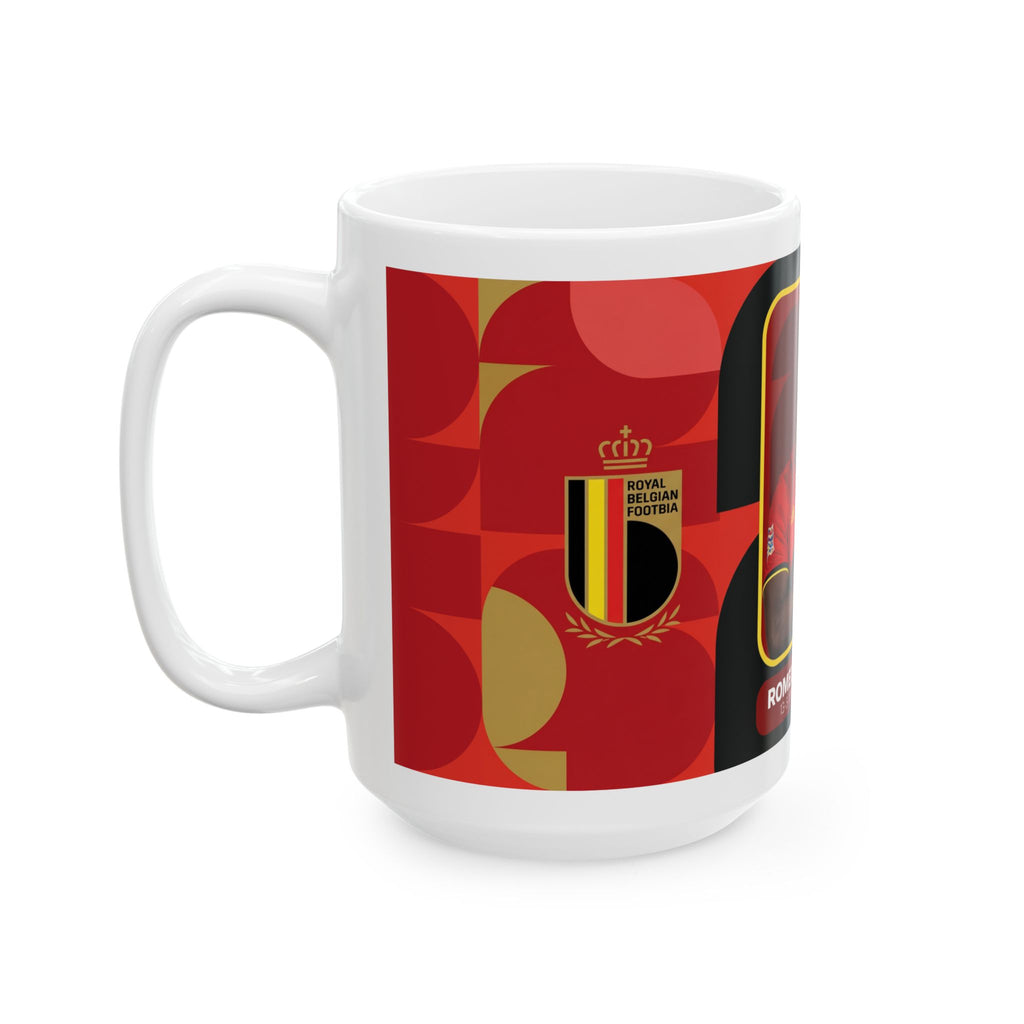 Belgium Soccer Player Romelu Lukaku Mug, Ceramic Coffee Cup, World Cup 2026 Mugs