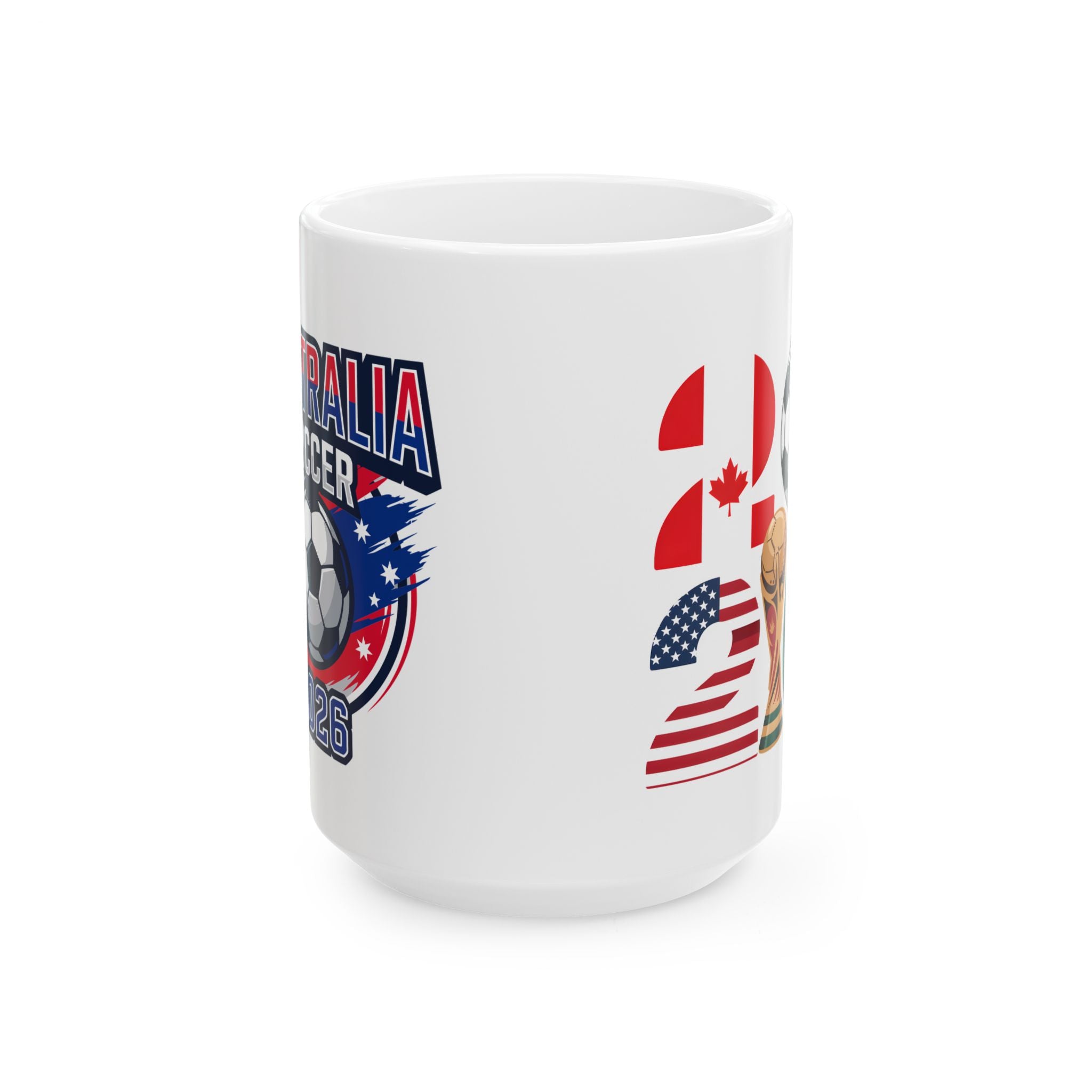 Australia soccer mug, World Cup 2026 ceramic coffee cup, 11oz or 15oz sizes