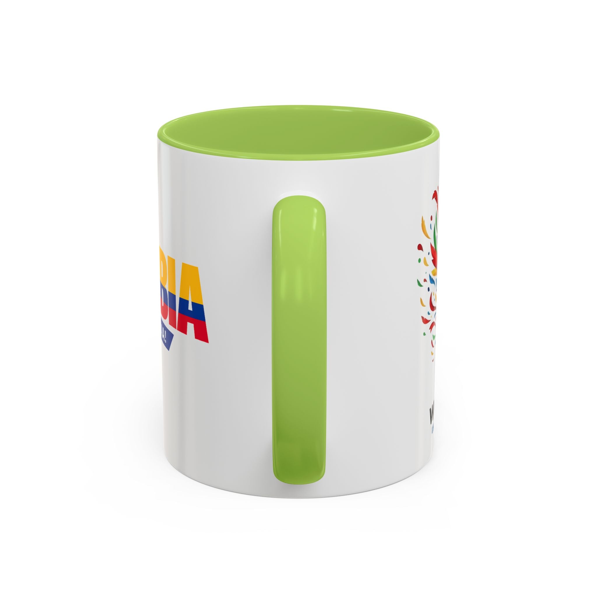 Colombia Vamos Colombia! Accent Coffee Mug | 11oz 15oz ceramic World Cup 2026, Soccer Gift
