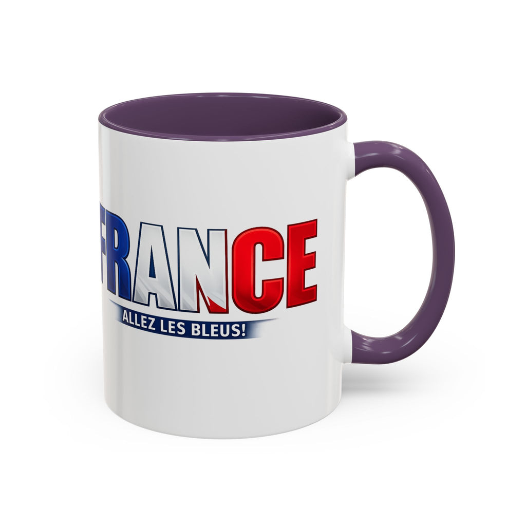 France Tricolor Logo Coffee Mug | Accent Coffee Mug 11oz 15oz, Worl Cup 2026, Gift for mom and dad