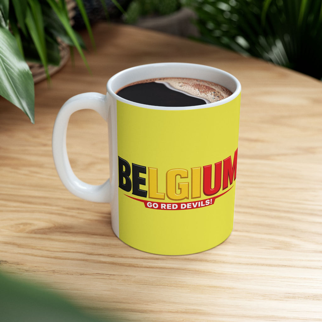 Belgium World Cup 2026 Mug | Belgium Flag, Ceramic Coffee Cup, Gift For Dad