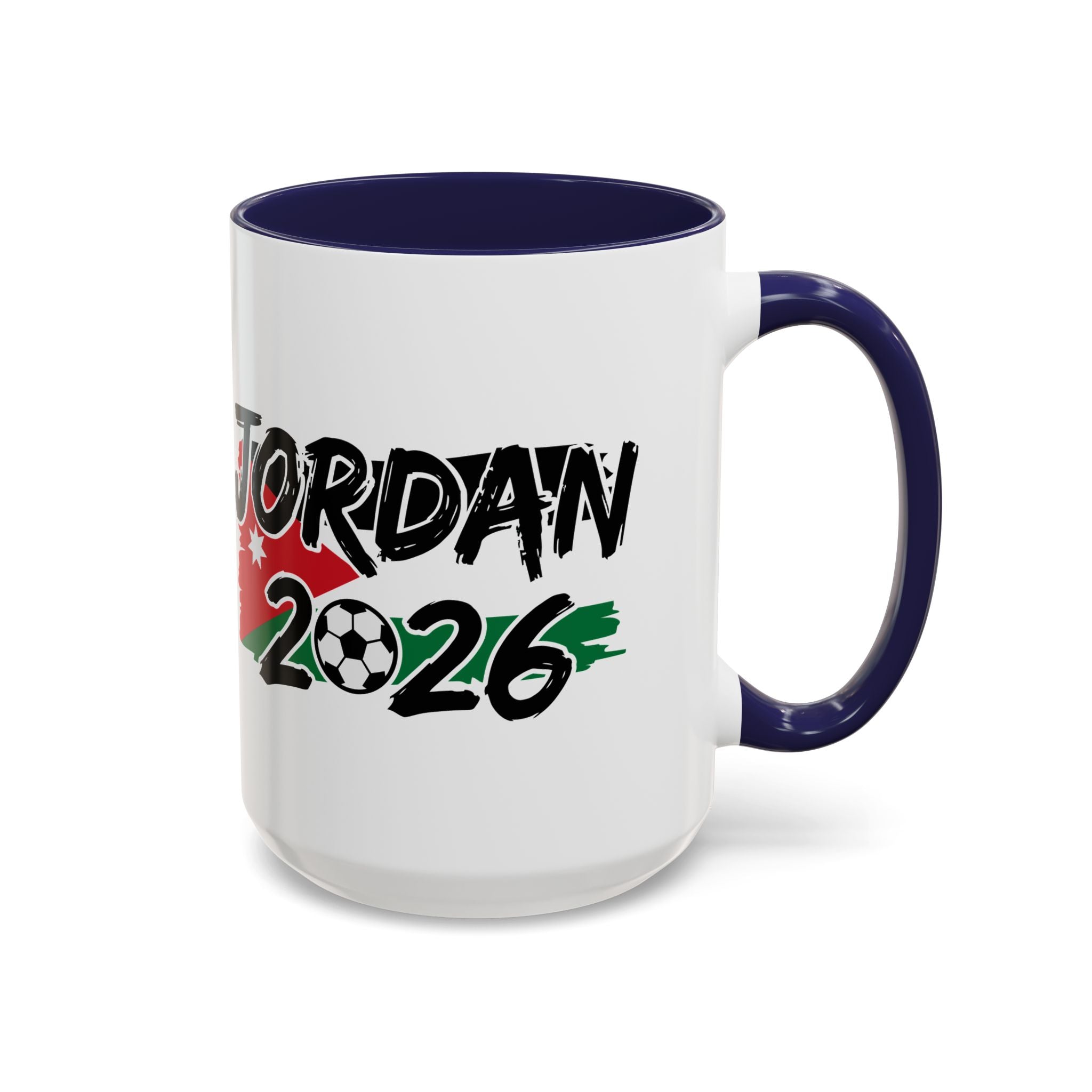 Jordan 2026 Soccer Logo Mug | Accent Coffee Mug 11oz 15oz, World Cup 2026, Gift for Dad