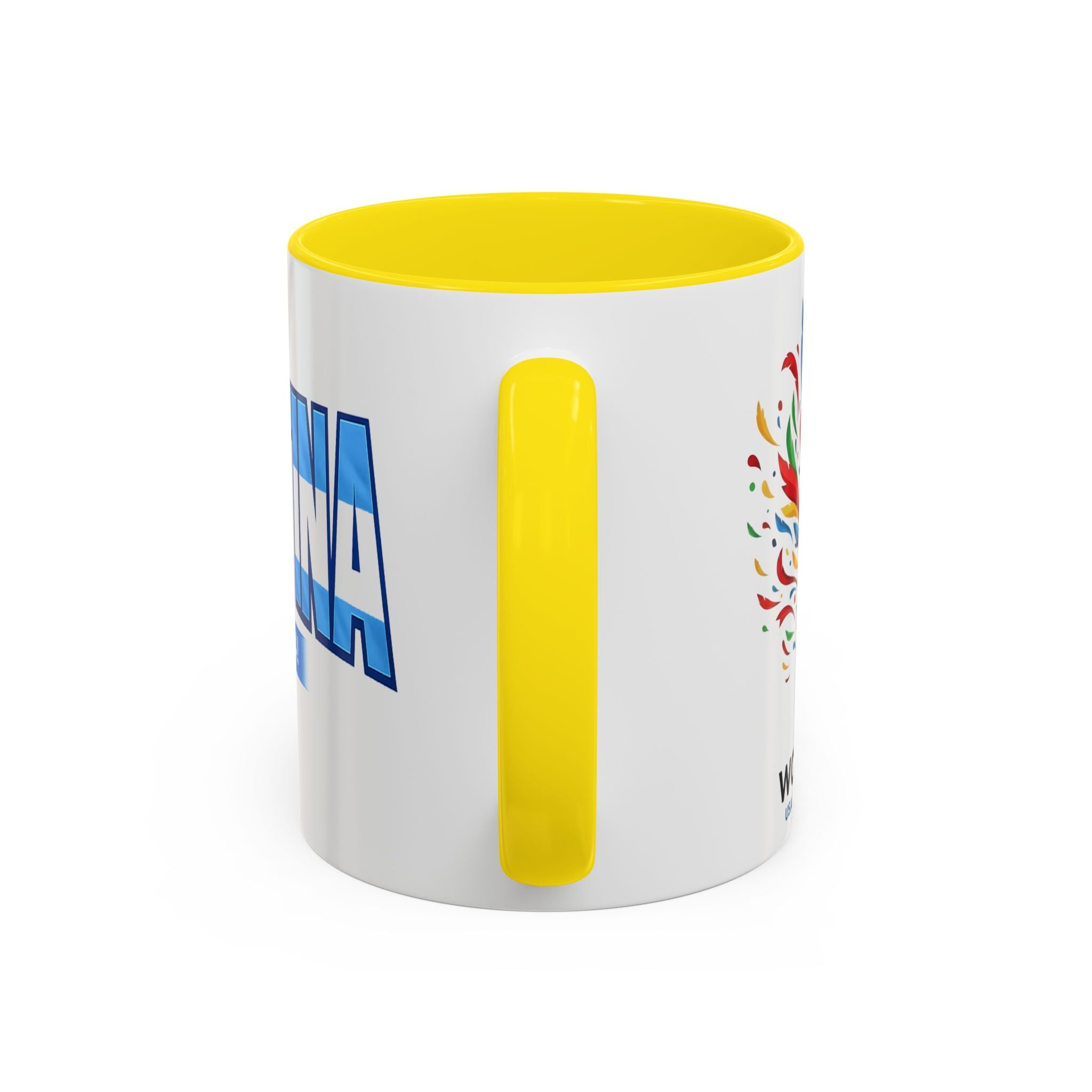 Argentina Vamos Argentina Mug | Accent Coffee Mug, Flag Text Design