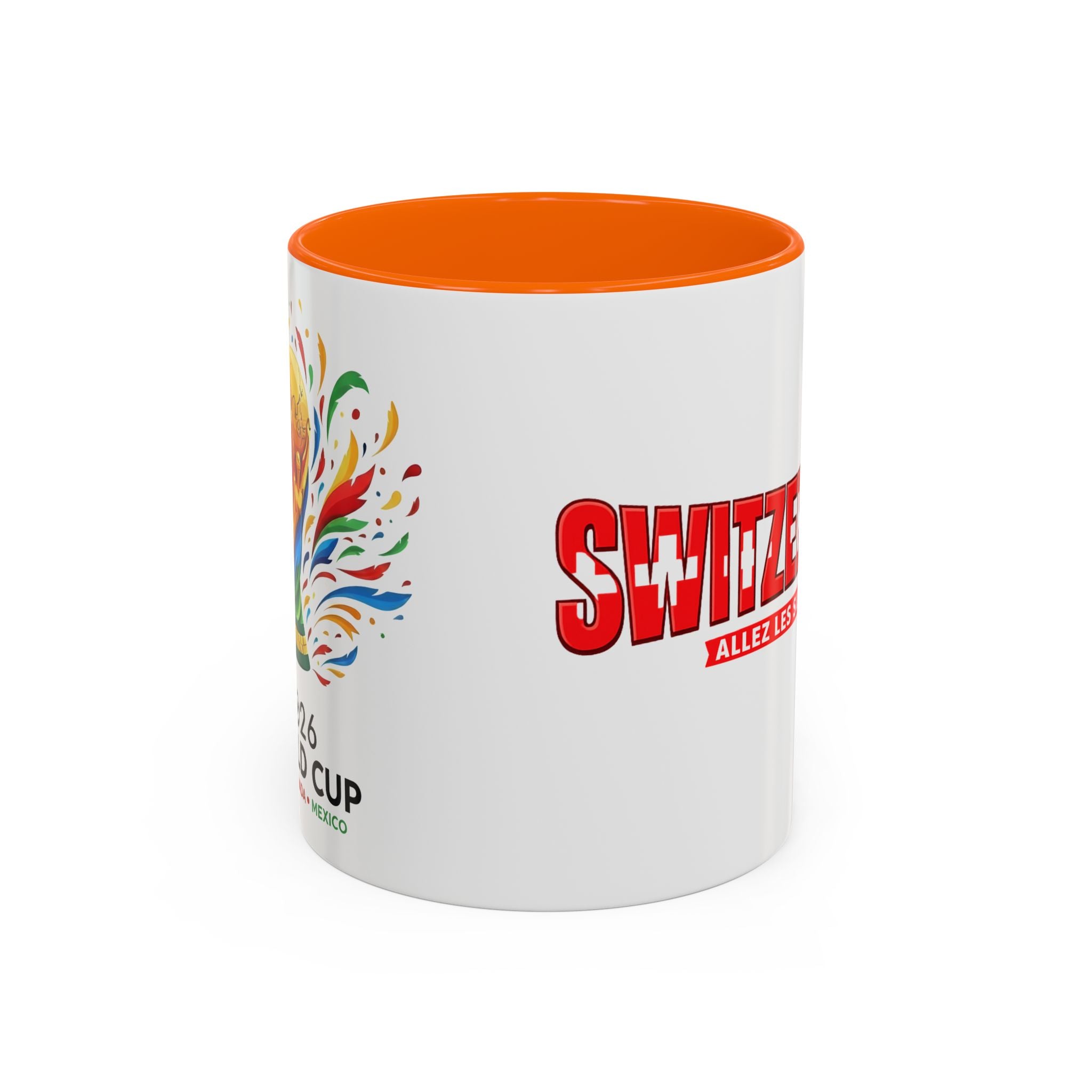 Switzerland Soccer Typography Mug | Accent Coffee Mug 11oz 15oz, Soccer World Cup 2026, Gift for Dad