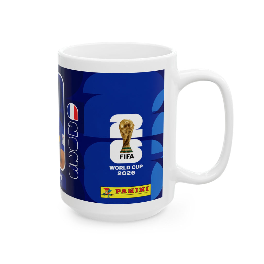 Kylian Mbappé France Football Mug –  Ceramic Coffee Cup (11oz/15oz), World Cup 2026 Mugs
