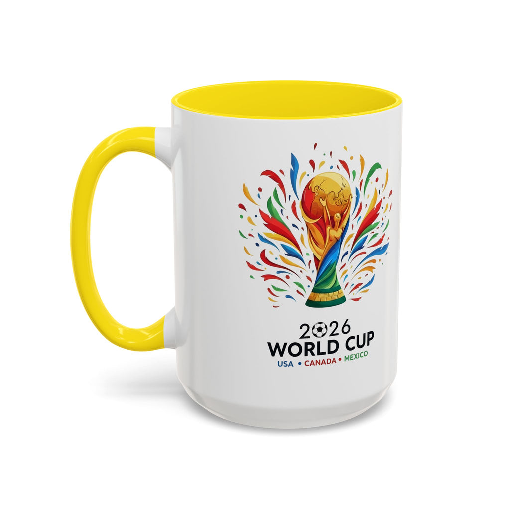 Curaçao 2026 Soccer Flag Accent Coffee Mug | 11oz 15oz,Soccer World Cup 2026, Gift For Dad