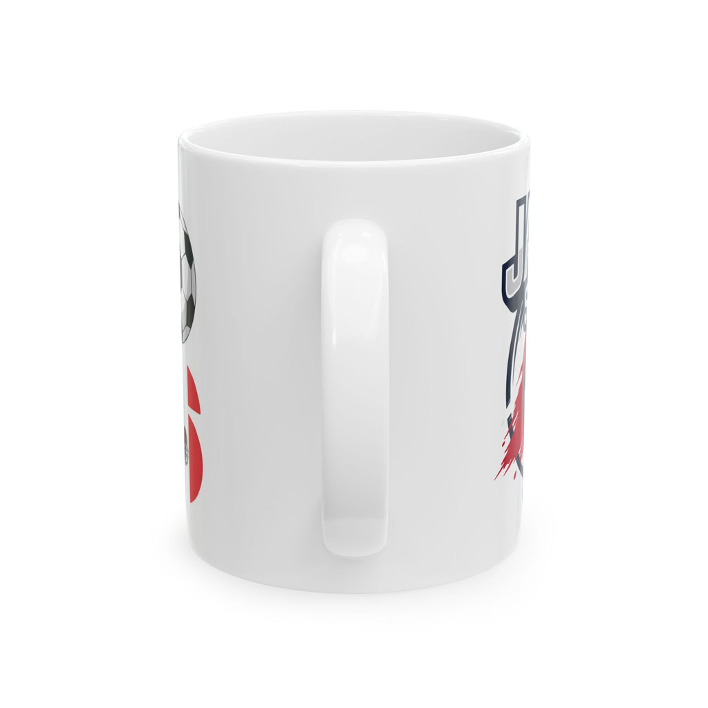 Japan Soccer Flag Mug | Soccer Ball, World Cup 2026 Coffee Mugs, Gift For Dad,