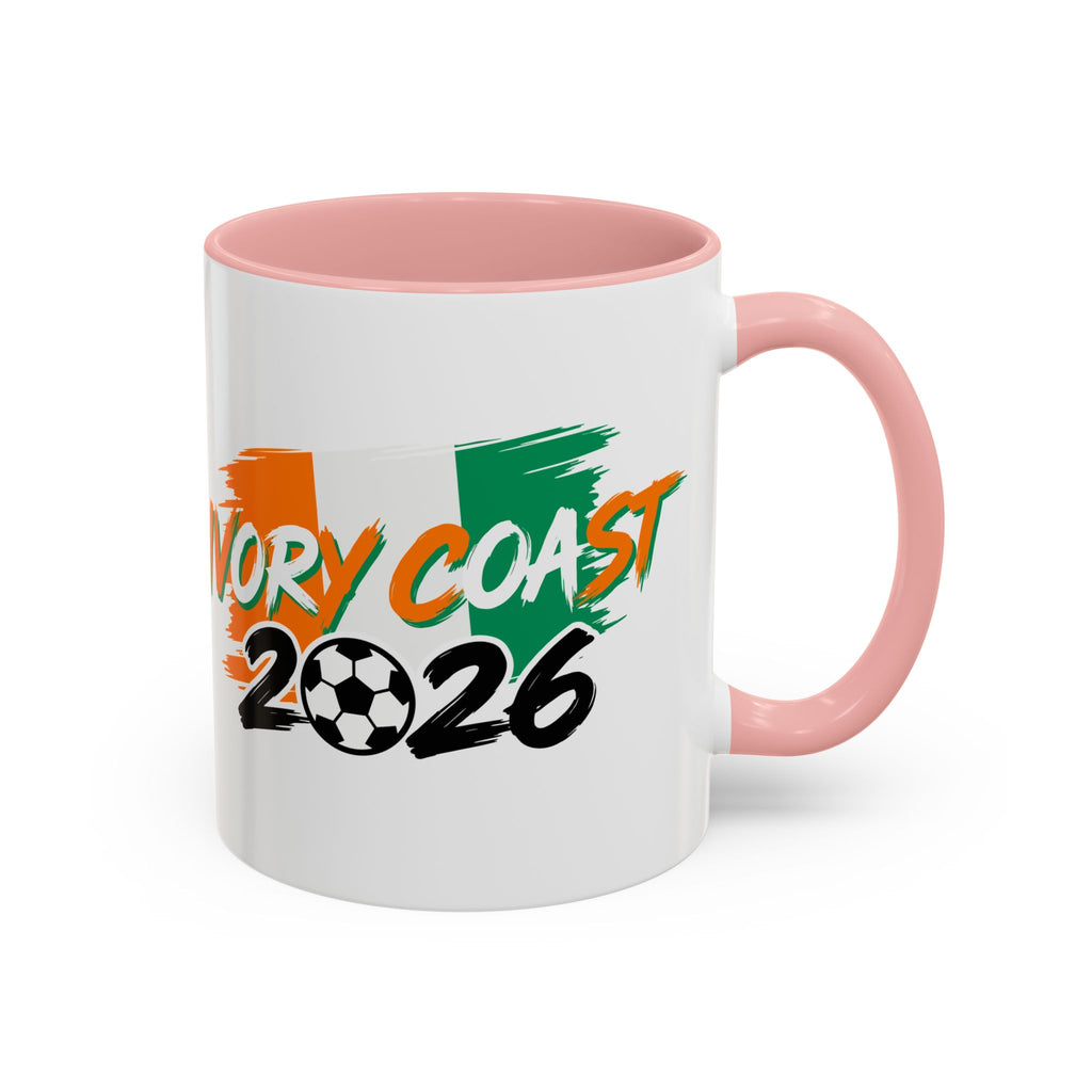 Ivory Coast 2026 Soccer Logo Mug | Accent Coffee Mug 11oz 15oz,Soccer World Cup 2026, Gifts for Dad