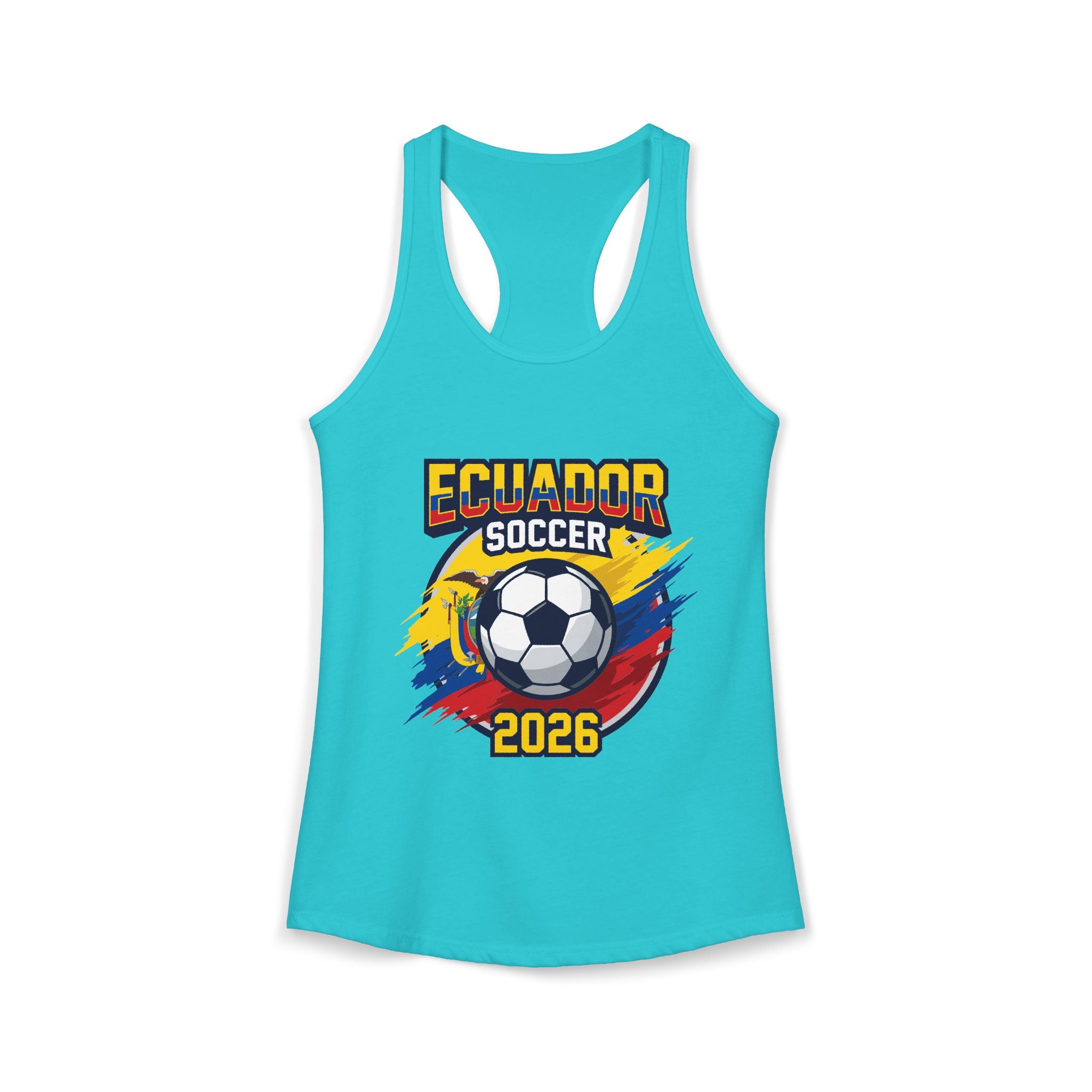 Ecuador World Cup 2026 Women's Tank Top — Mother's Day Soccer Fan Racerback