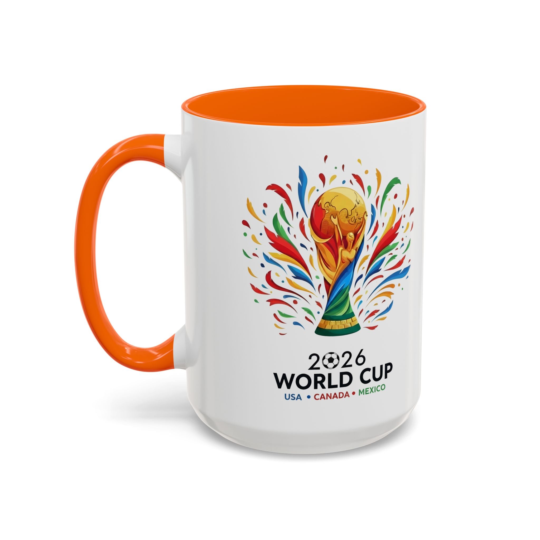 Norway 2026 Soccer Flag Accent Coffee Mug | 11oz 15oz, World Cup 2026, Gift for Dad