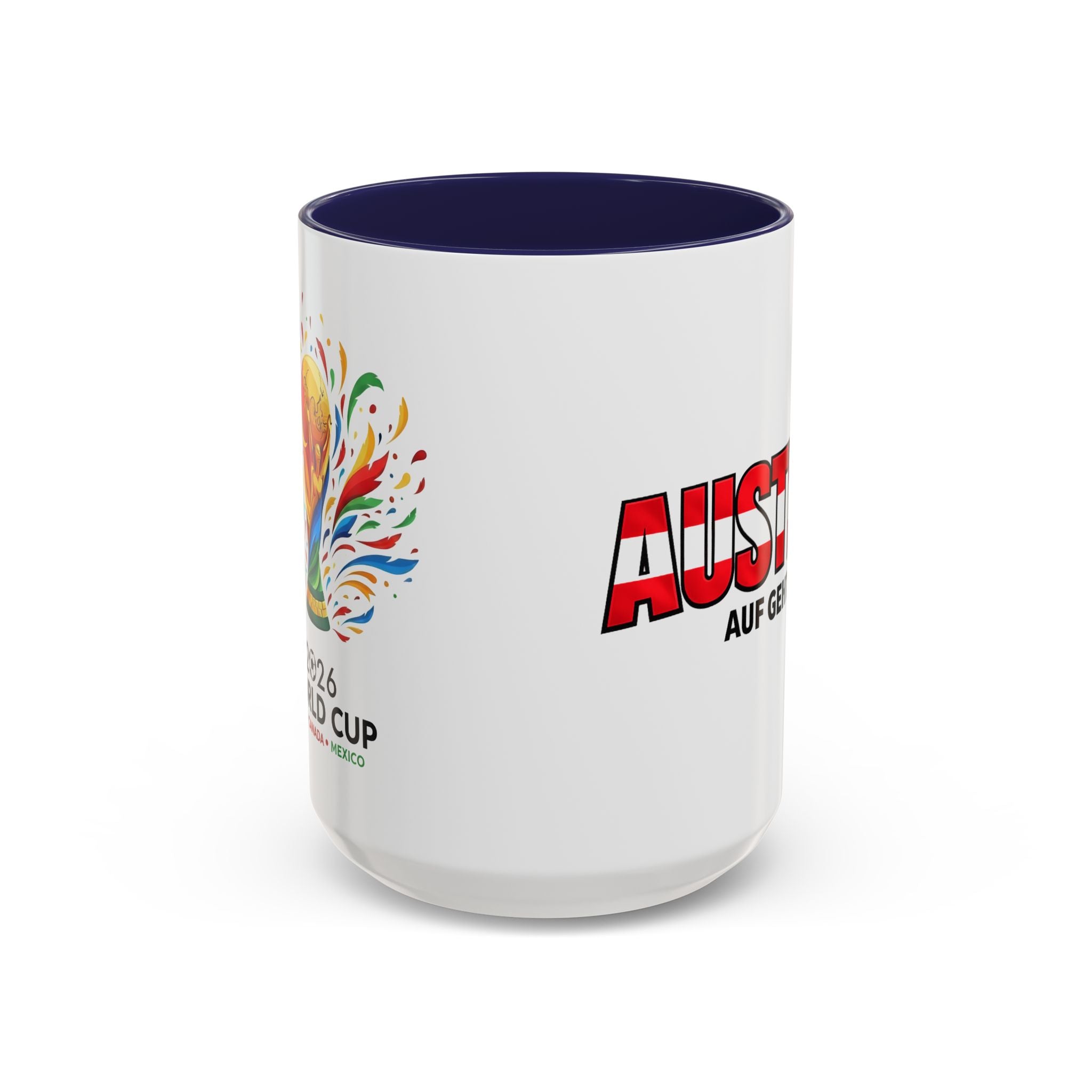 Austria Flag Text mug | Accent Coffee Mug (11/15oz)