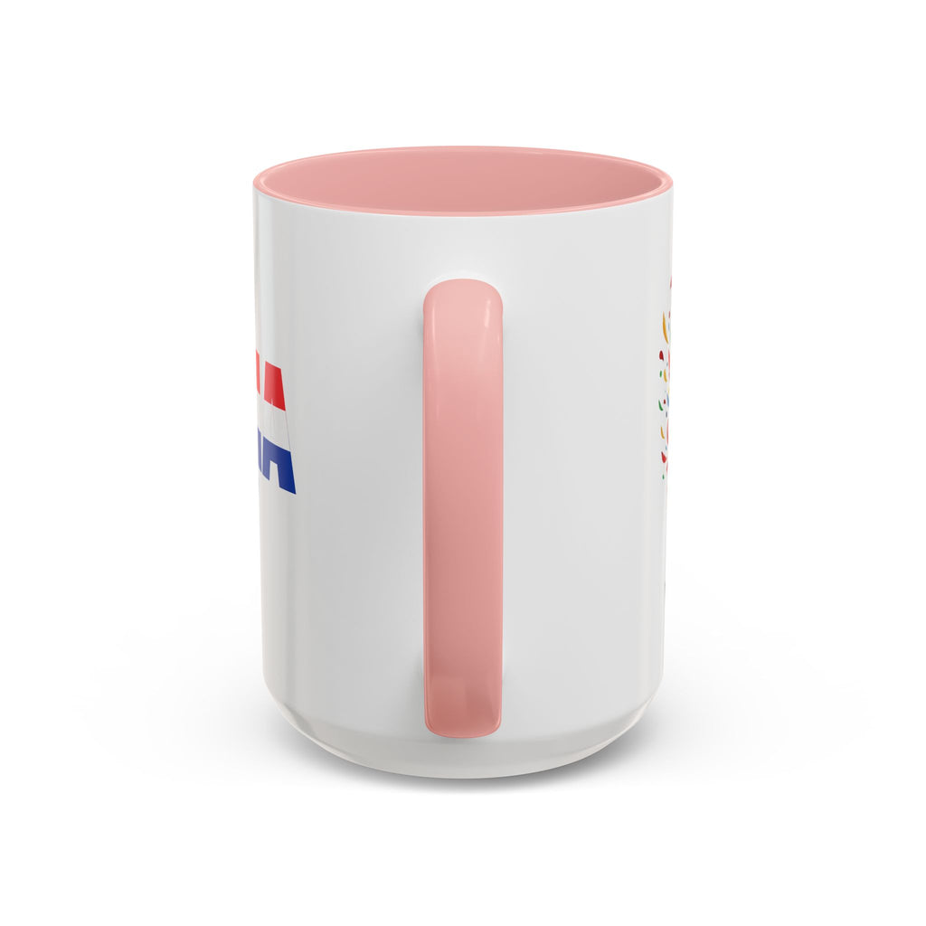 Croatia Flag Logo Accent Coffee Mug | Croatian Pride 11oz 15oz, World Cup 2026, Gifts for Dad