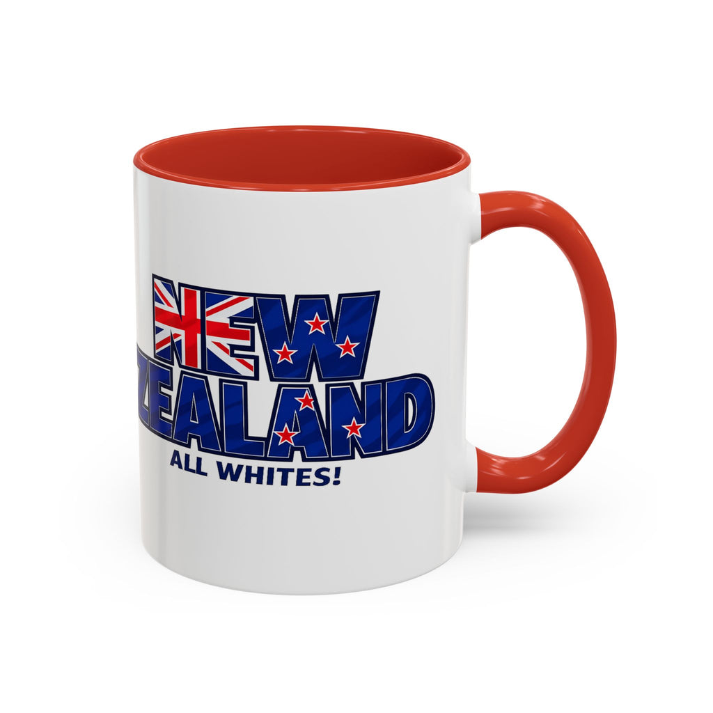 New Zealand All Whites Coffee Mug | Accent 11/15oz, World Cup 2026, Gift for Dad
