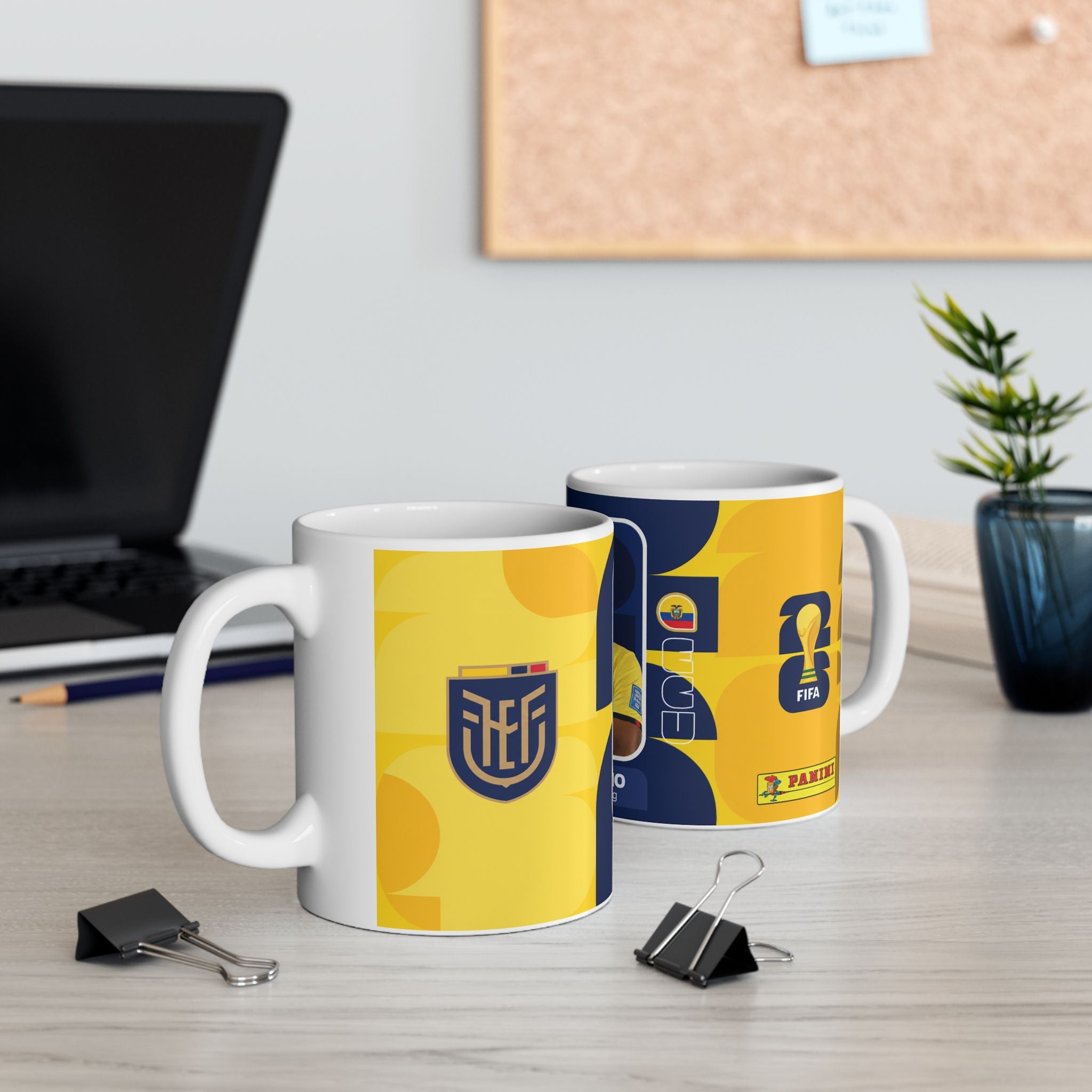 Ecuador William Pacho Soccer Player Mug — World Cup 2026 Mugs