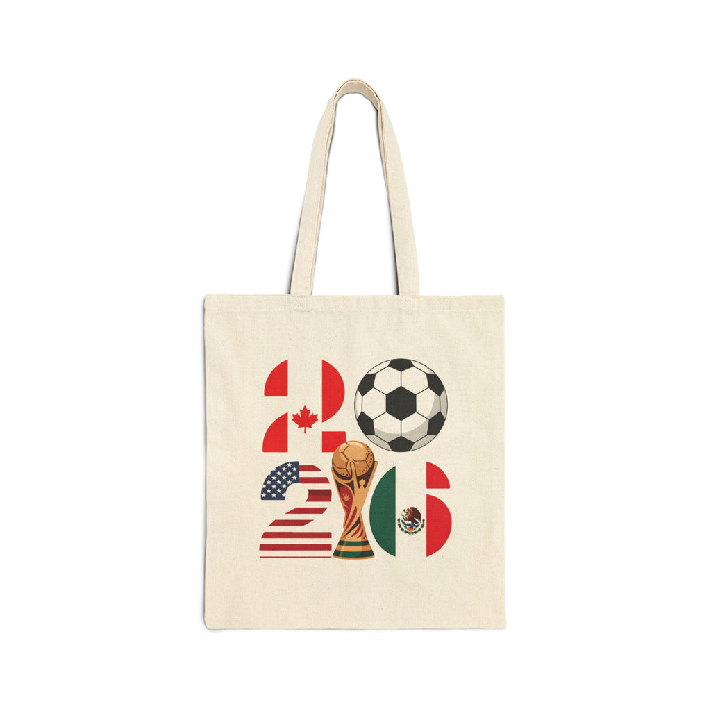Canada Soccer 2026 Tote Bag, World Cup Logo Canvas Tote, Mother's Day Gift