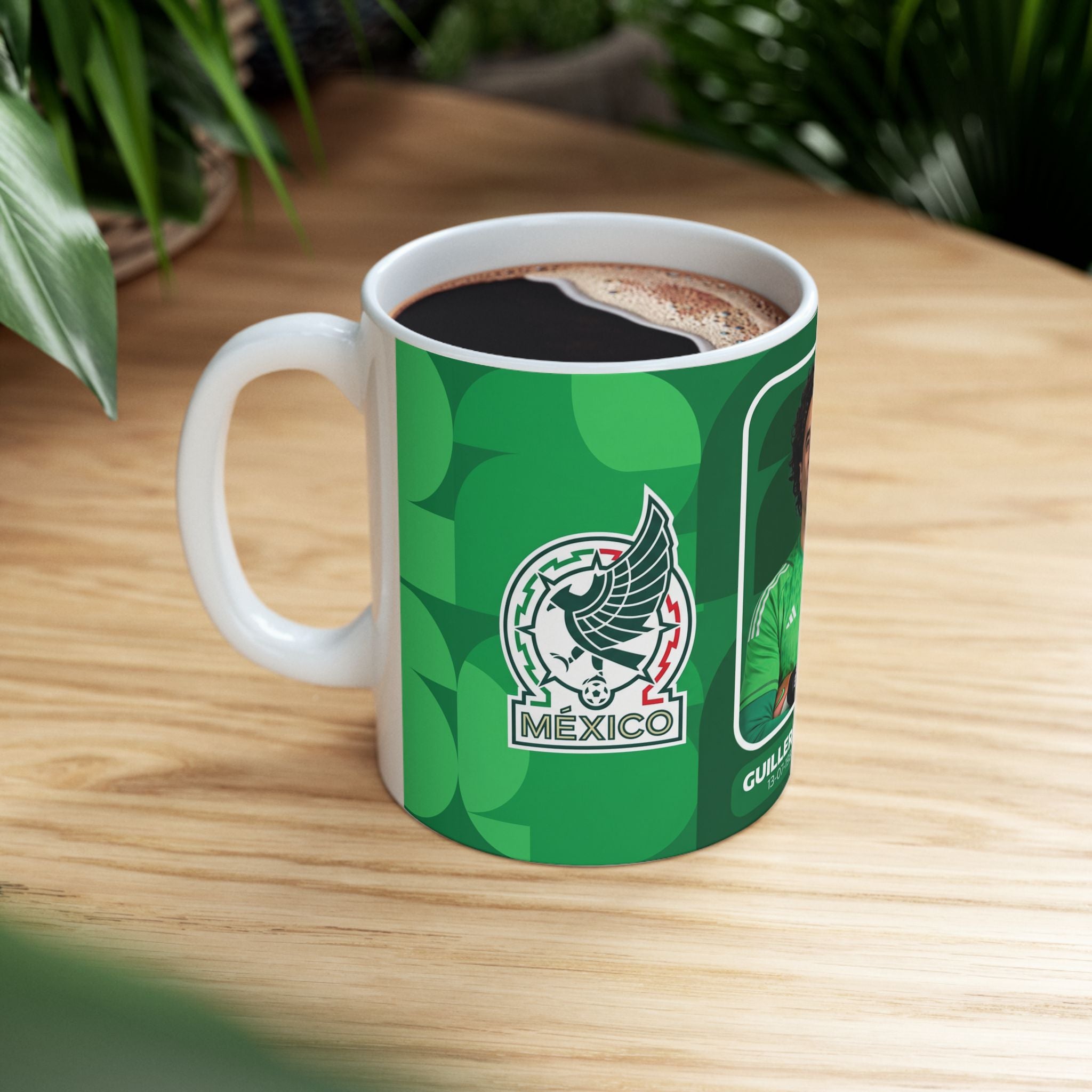 Mexico Soccer Player Guillermo Ochoa Mug – Ceramic Coffee Cup (11oz, 15oz), World Cup 2026 Mugs