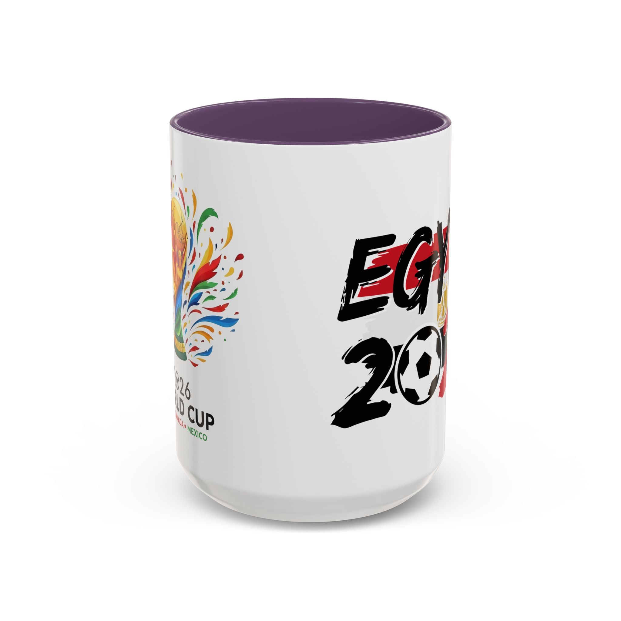 Egypt 2026 Soccer World Cup Accent Coffee Mug | Egypt 2026 Football Flag Design, Soccer World Cup 2026, Gift for Dad