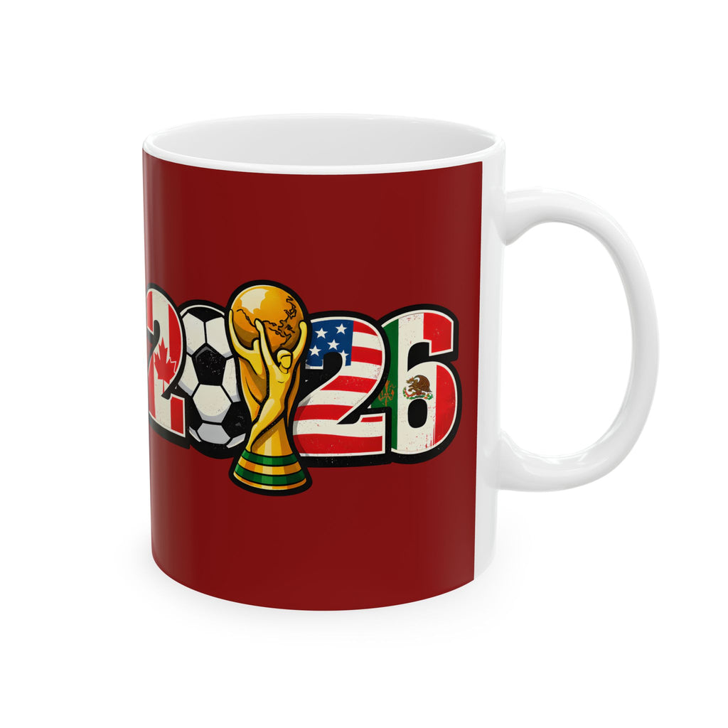 Portugal World Cup 2026 Style Mug, Red Ceramic Mug, Portugal Flag, Soccer Fan Gift
